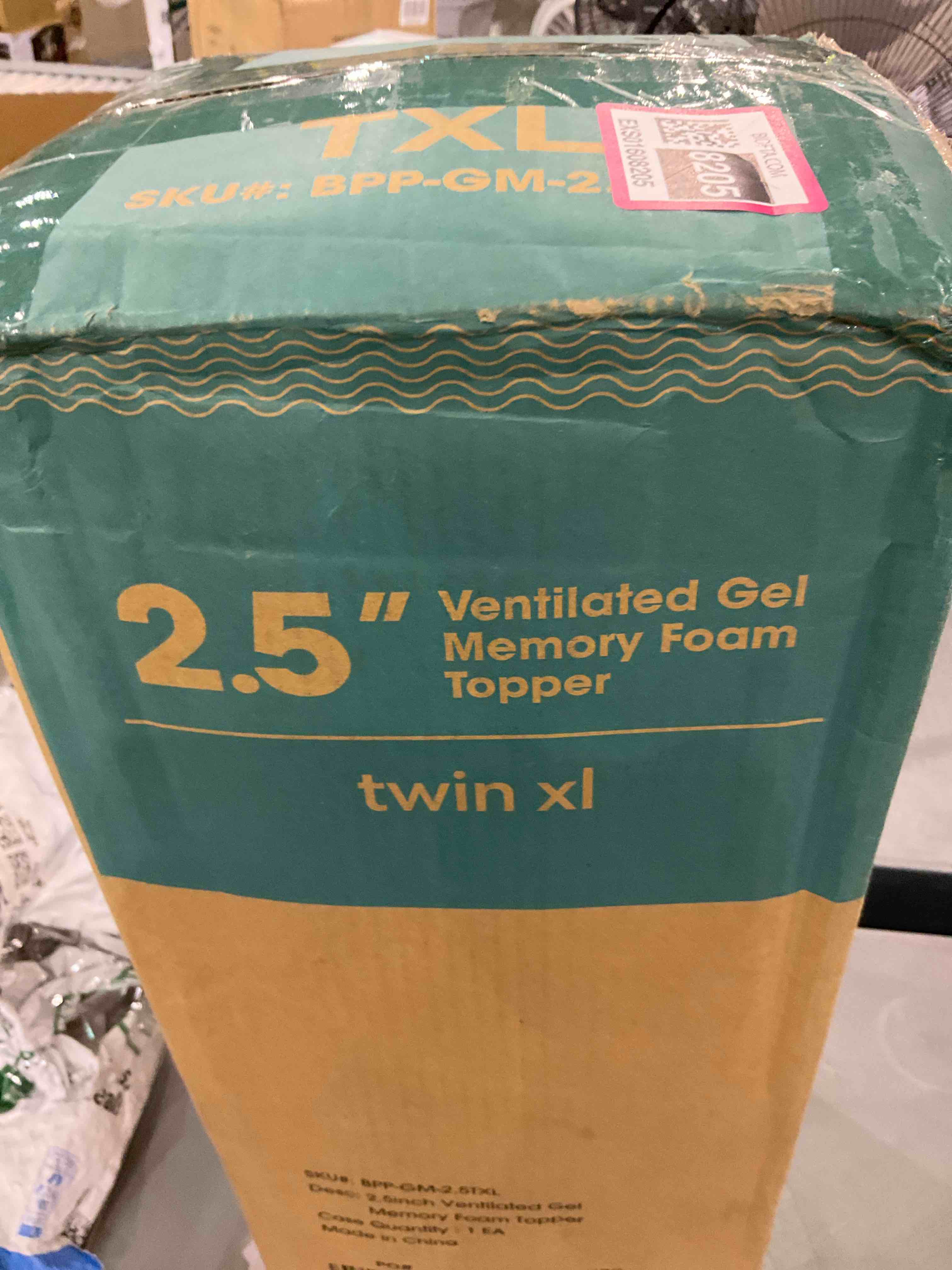 Best Price Mattress 2.5 Inch Ventilated Memory Foam Mattress Topper