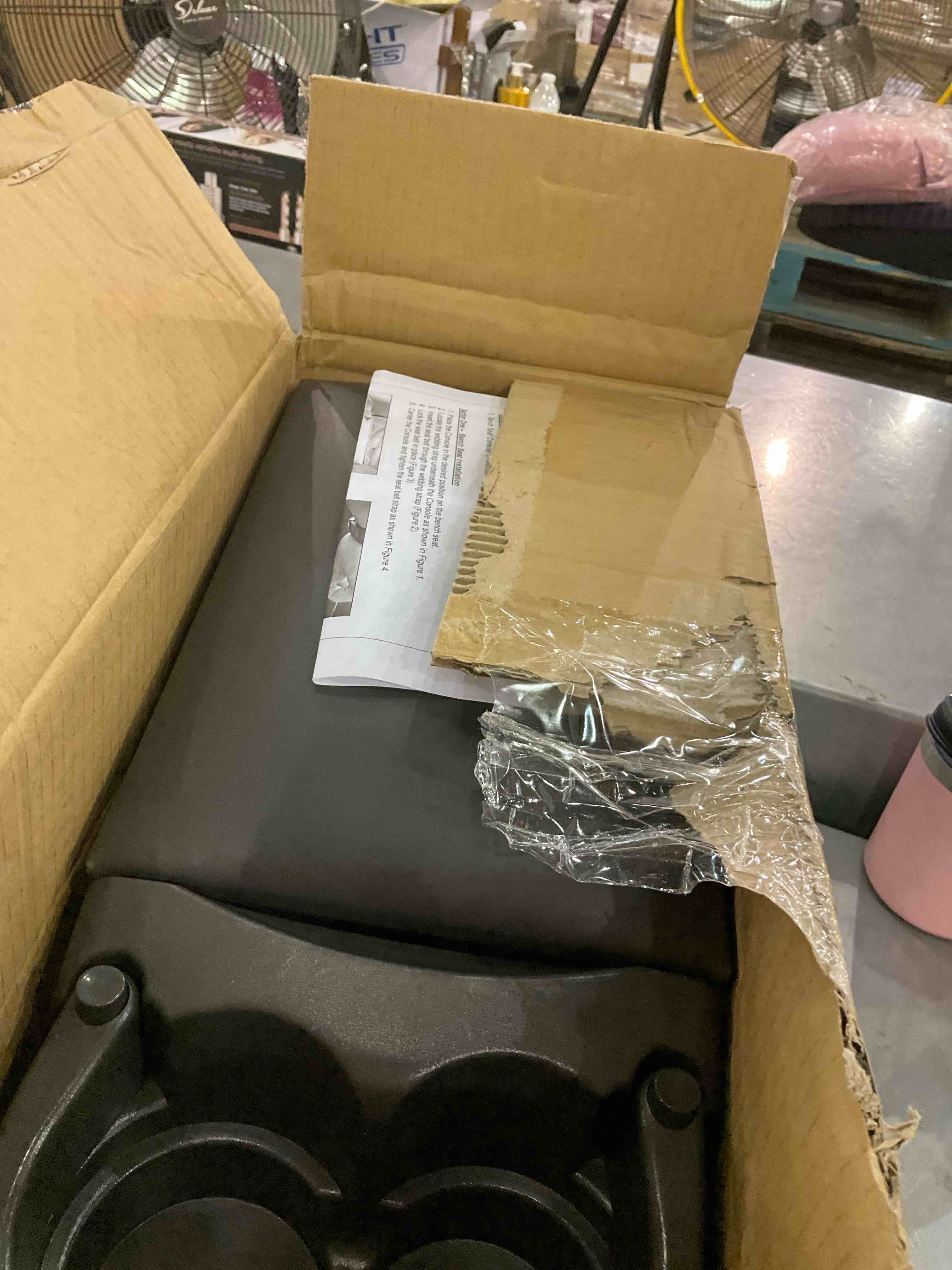 RAMPAGE PRODUCTS 39223 Universal Truck Bench Seat Console, Charcoal