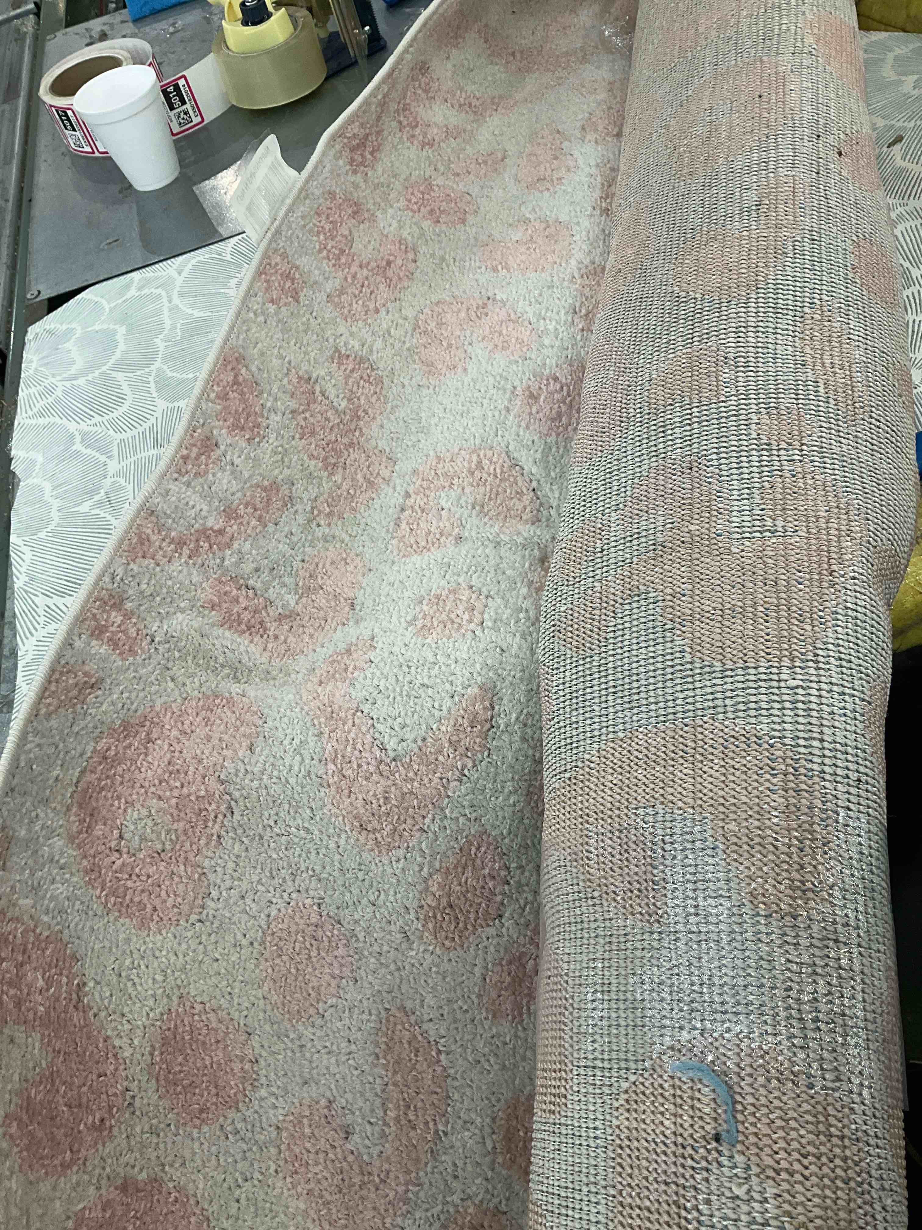 nuLOOM Annette Modern Leopard Print Area Rug, 6' 7" x 9', Baby Pink