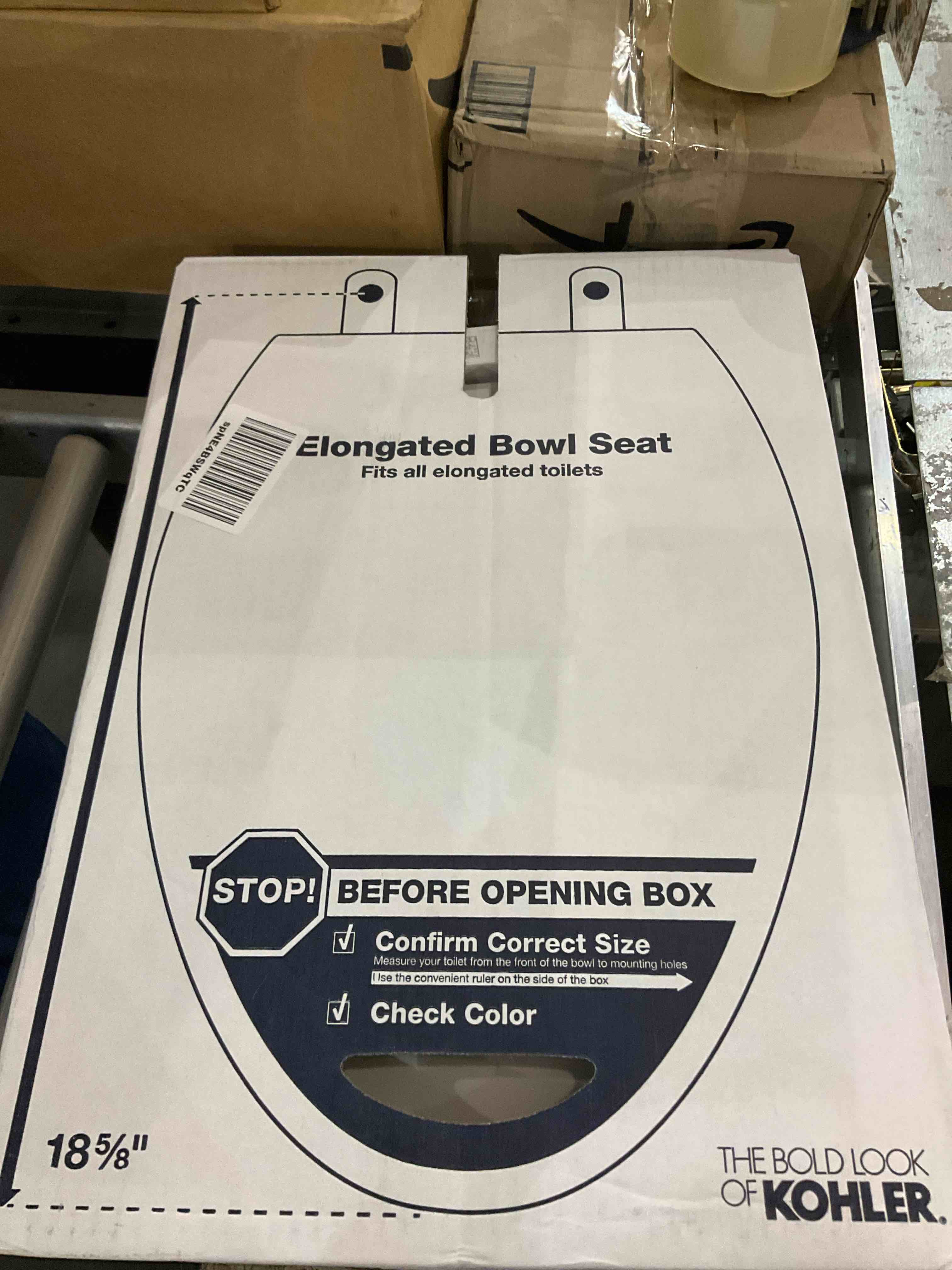 Kohler K-4774-0 Brevia Elongated White Toilet Seatwith Quick-Release Hinges And Quick-Attach Hardware For Easy Clean