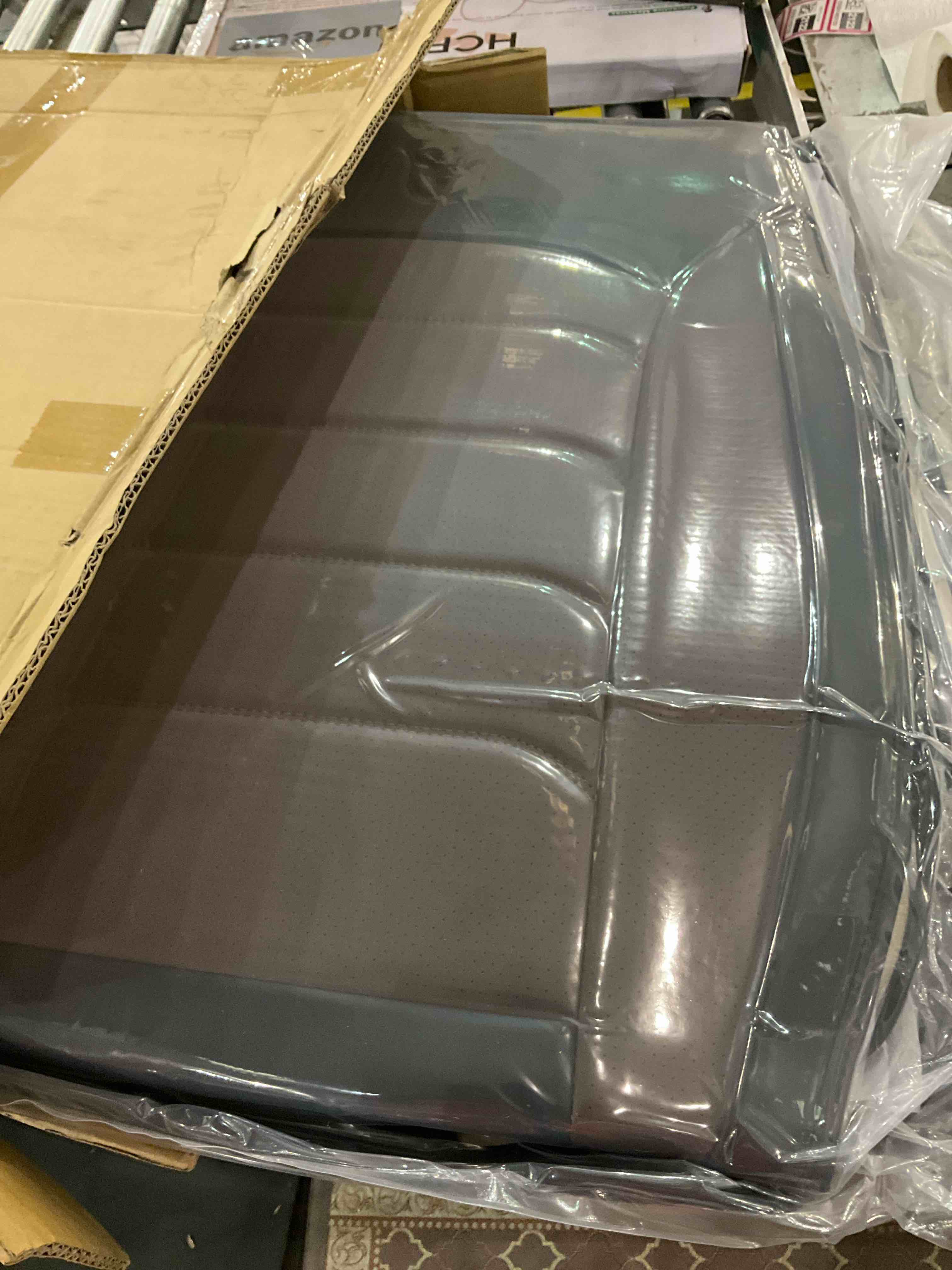 Nappa Leather Car Seat Cushion Super Breathable, Car Seat Covers Full Set 3D Foam Back Support, 2 Front Seats Universal Fit for Most Cars, Storage Bags, All Season, Black coffee Car Seat Cover