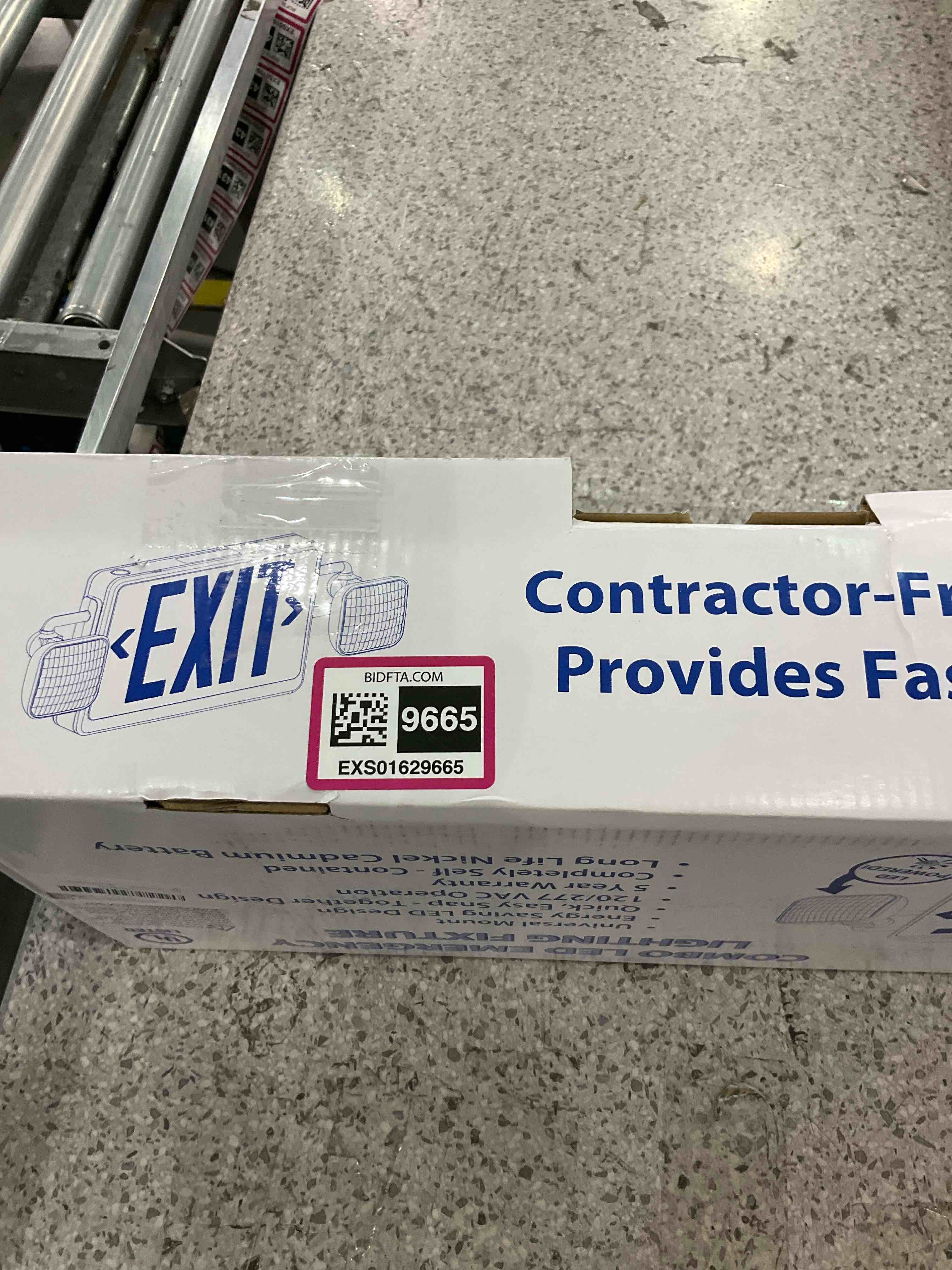 Commercial Electric Combo 14Watt with NICAD 9.6Volt Battery White