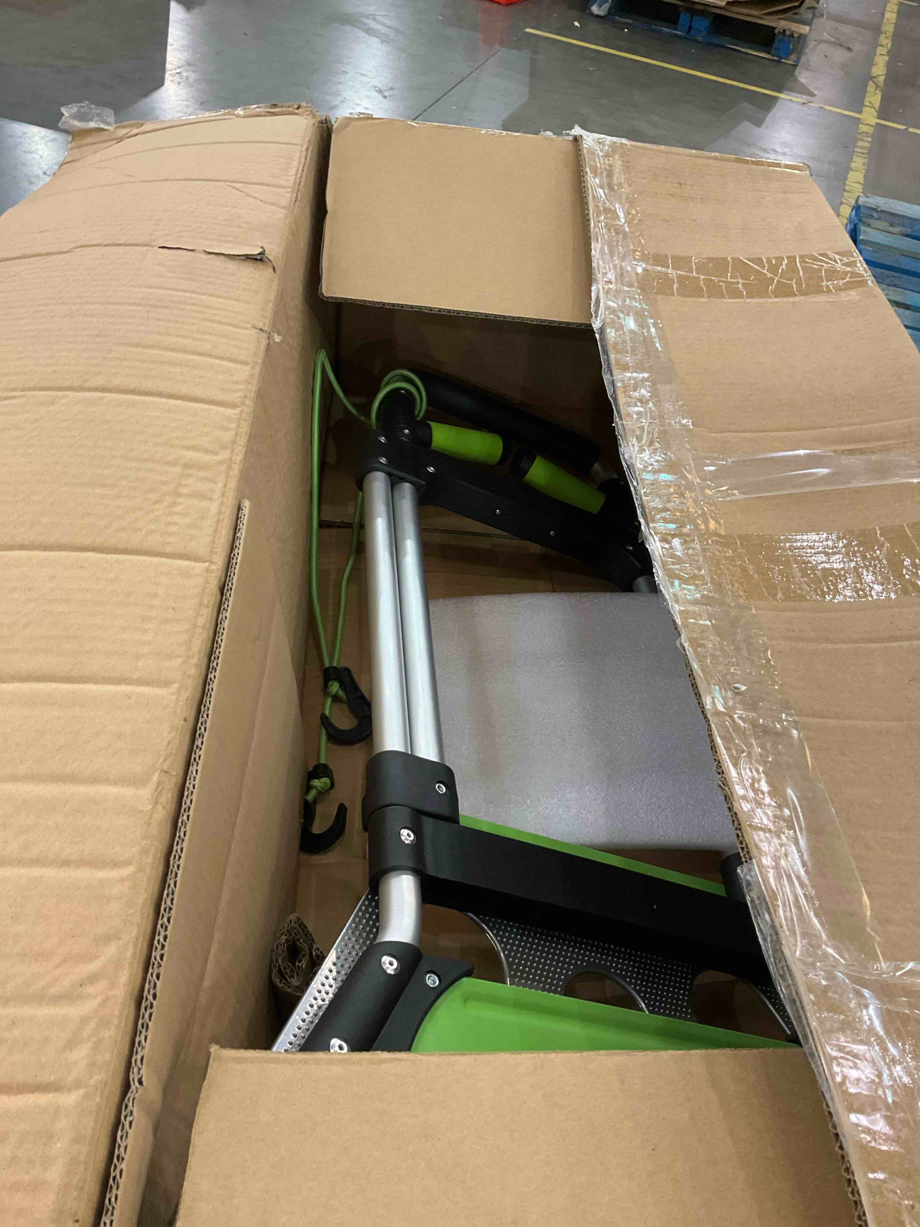 Leeyoung Folding Hand Truck and Dolly,309 lb Capacity Aluminum Portable Cart with Telescoping Handle and PP+EVA Wheels 309LB