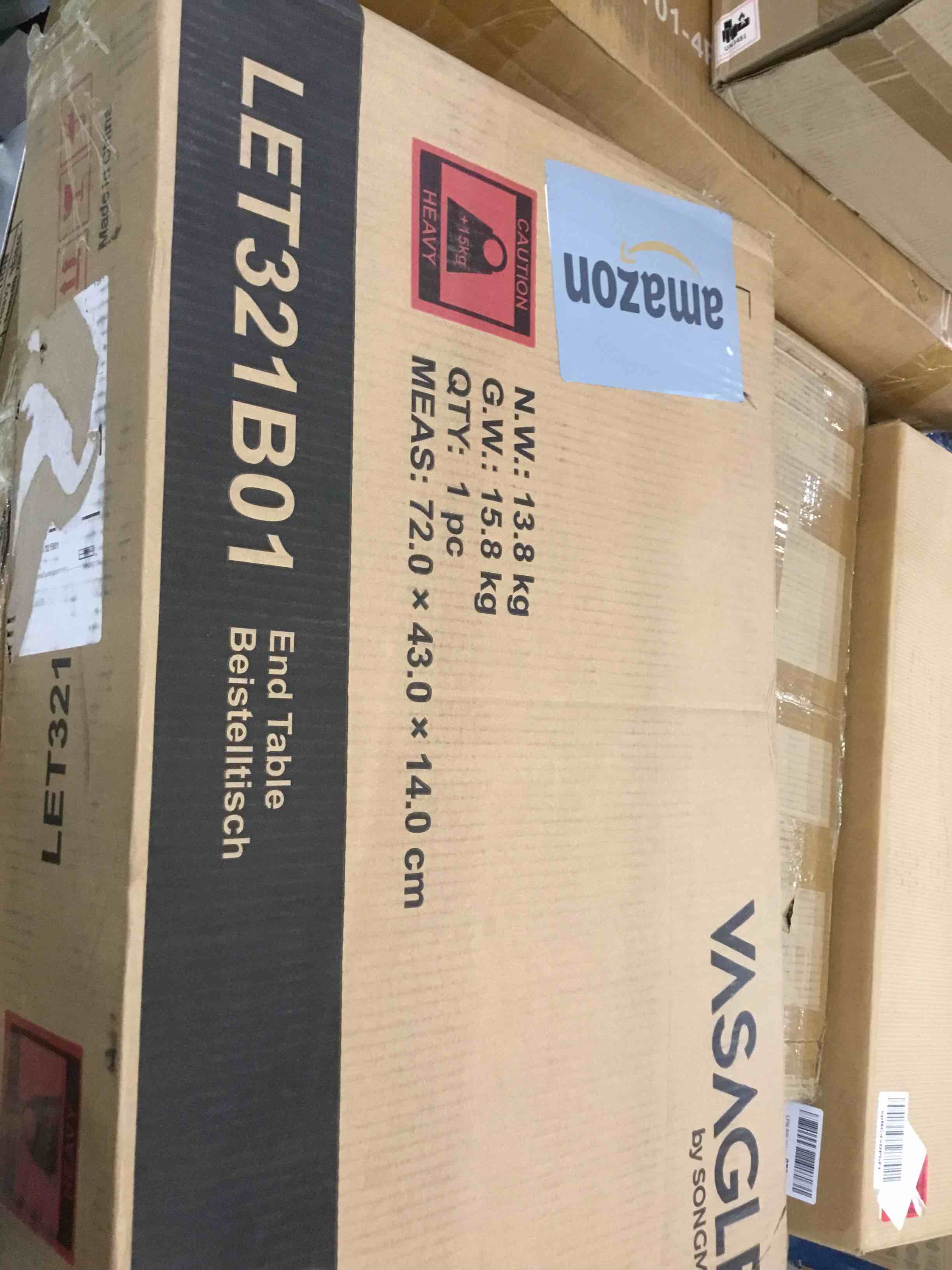 VASAGLE Side Table with Charging Station, Narrow End Table with 2 Drawers, Slim Nightstand and Bedside Table with Storage, for Small Spaces, Rustic Brown and Black ULET321B01 Rustic Brown + Black