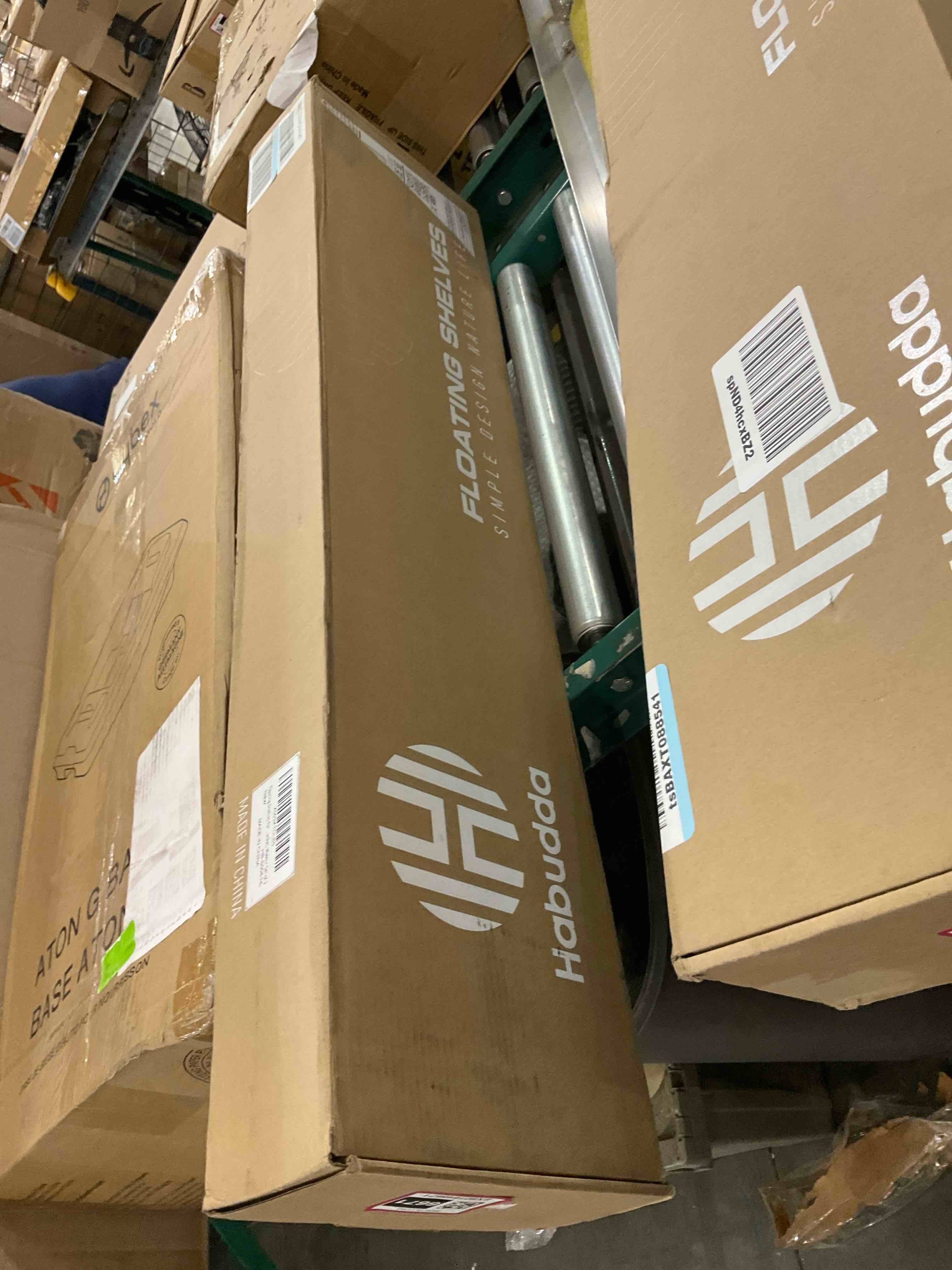 Floating Shelves for Wall, Natural Wood Shelf, Rustic Home Decor for Bathroom Kitchen Bedroom, 30 inch Hanging Mounted Invisible Bracket, Walnut Set of 2