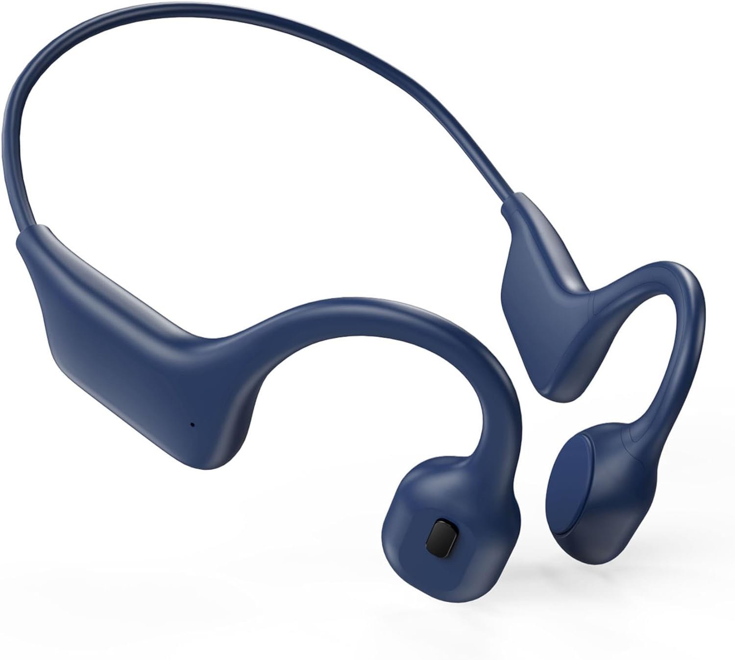 Bone Conduction Headphones, Sports Headphones Wireless Bluetooth 5.3 with Mic, IPX7 Waterproof Sweatproof Open Ear Headphones for Running, Cycling, Gym(Dark Blue)