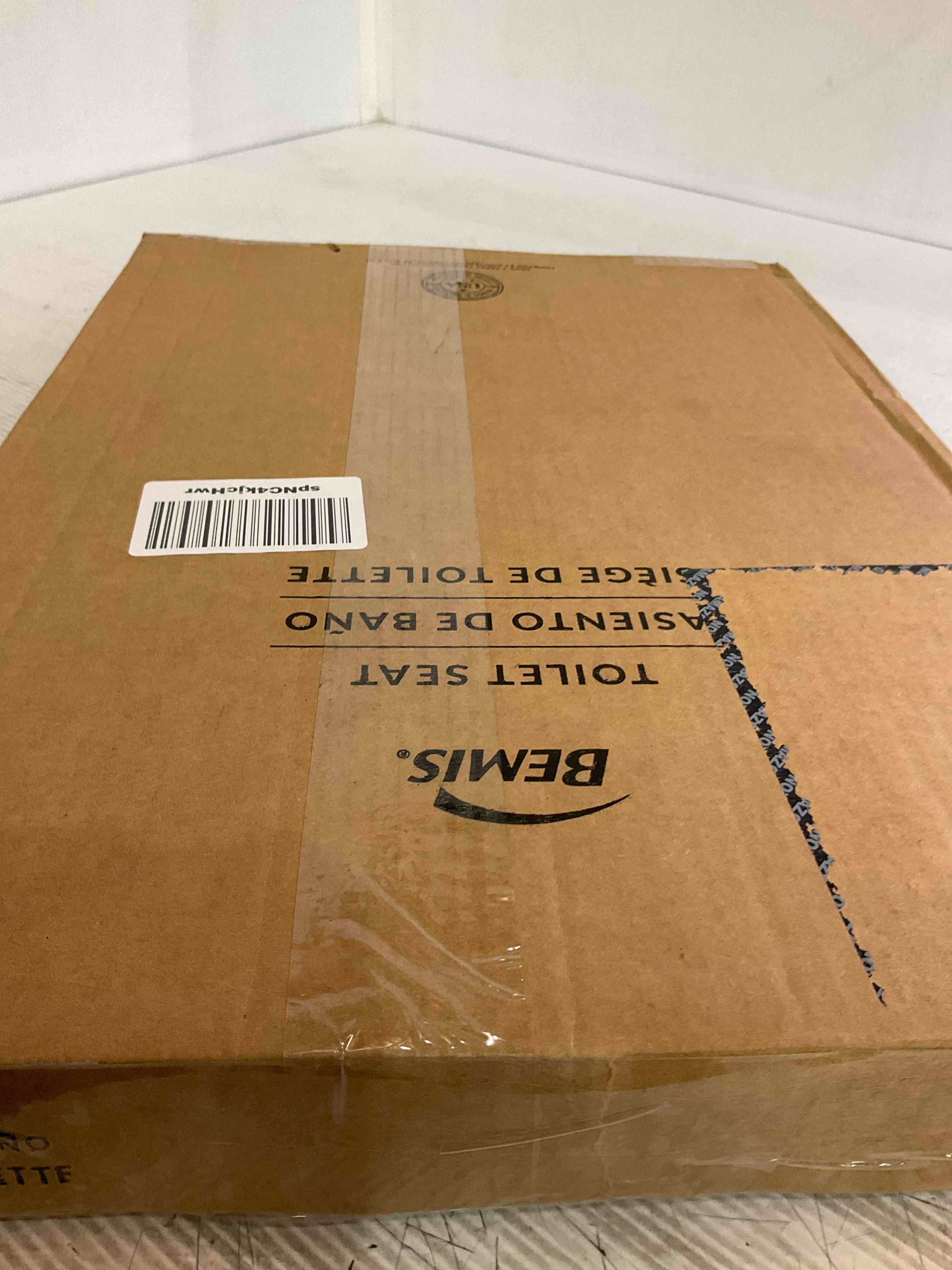 BEMIS 500EC 390 Toilet Seat with Easy Clean & Change Hinges, 1 Pack Round, Cotton White