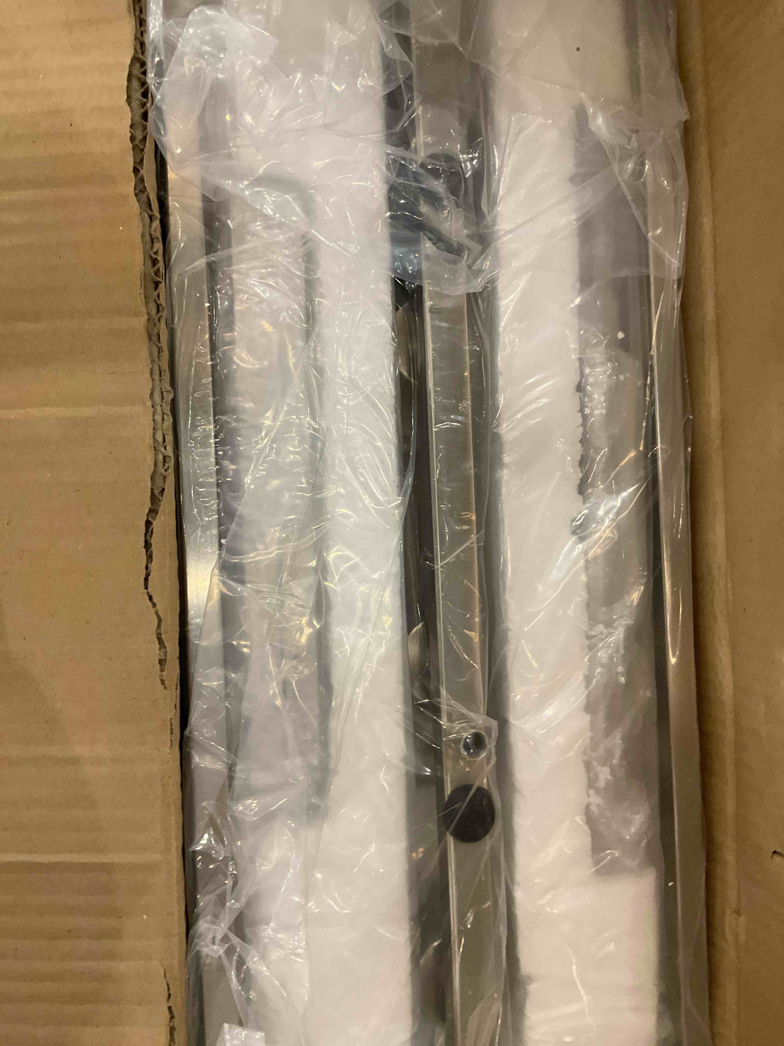 Lanhall 4 Light Chandelier Rectangular Brlshed Nicke New