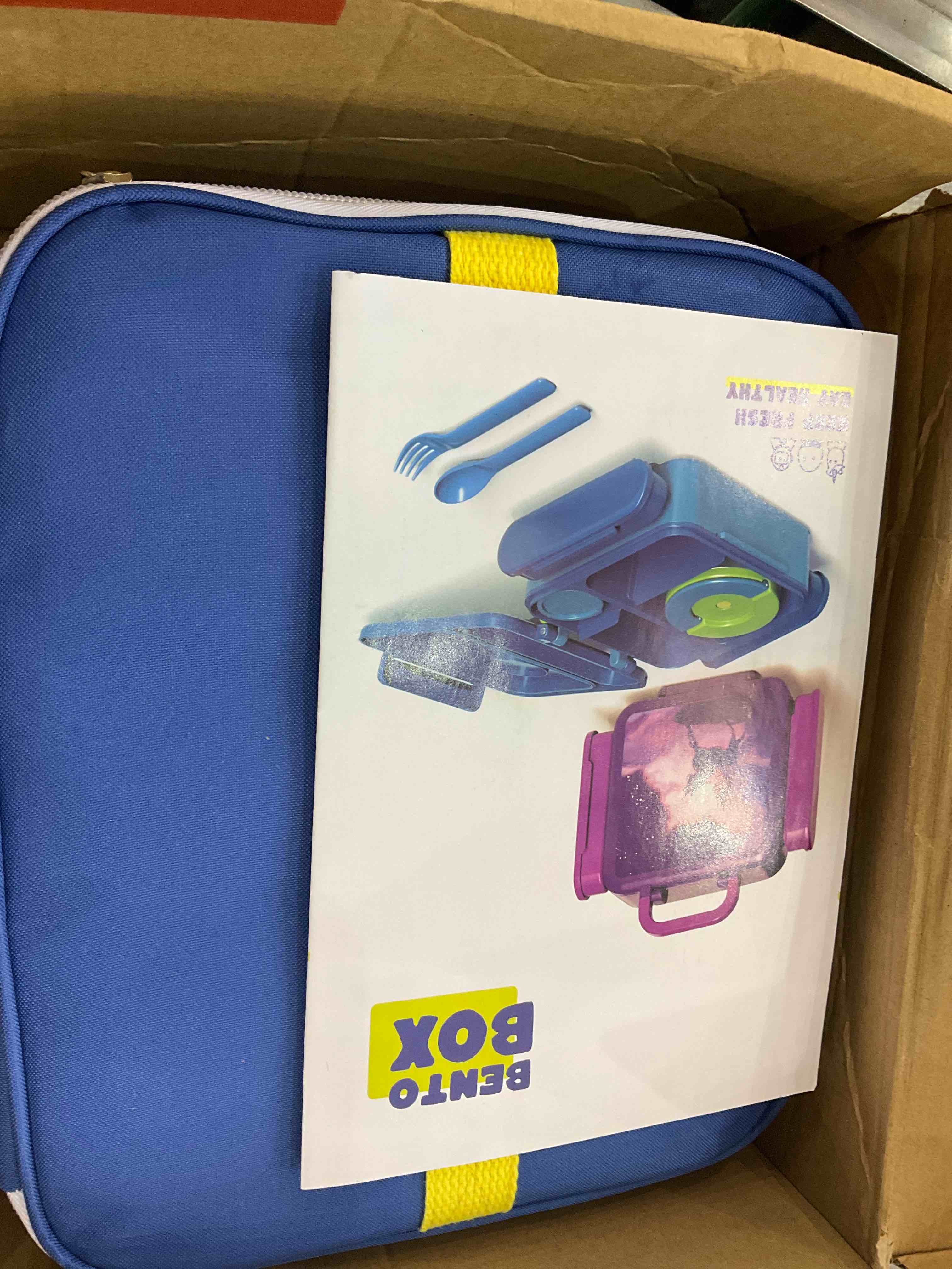 HAIXIN Bento Box for Kids - Insulated Lunch Box with Thermos for Hot Food, Leak-proof Lunch Box with Cutlery and Snack Box, 4-Compartments Lunch Container for School Outdoors Office (Purple)