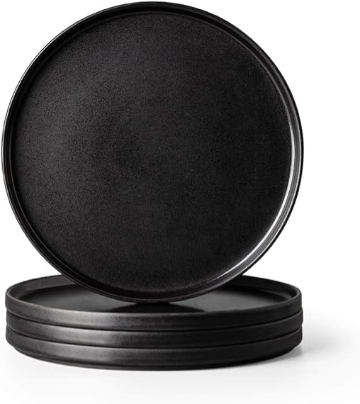 Amor Arc Dinner Plate ADP003 (Black) Set of 6