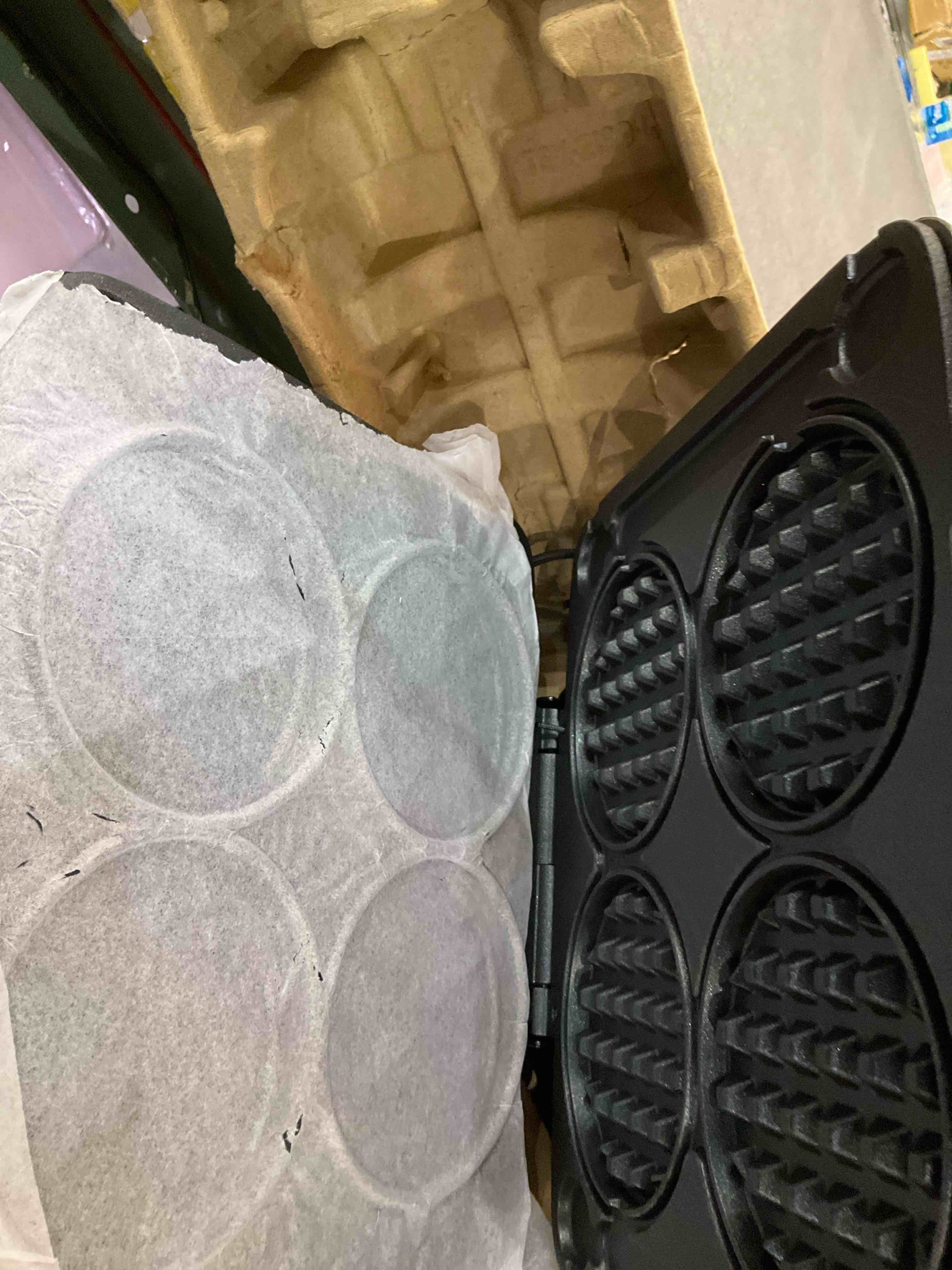 Dash Multi Mini Waffle Maker: Four Mini Waffles, Perfect for Families and Individuals, 4 Inch Dual Non-stick Surfaces with Quick Release & Easy Clean - Graphite