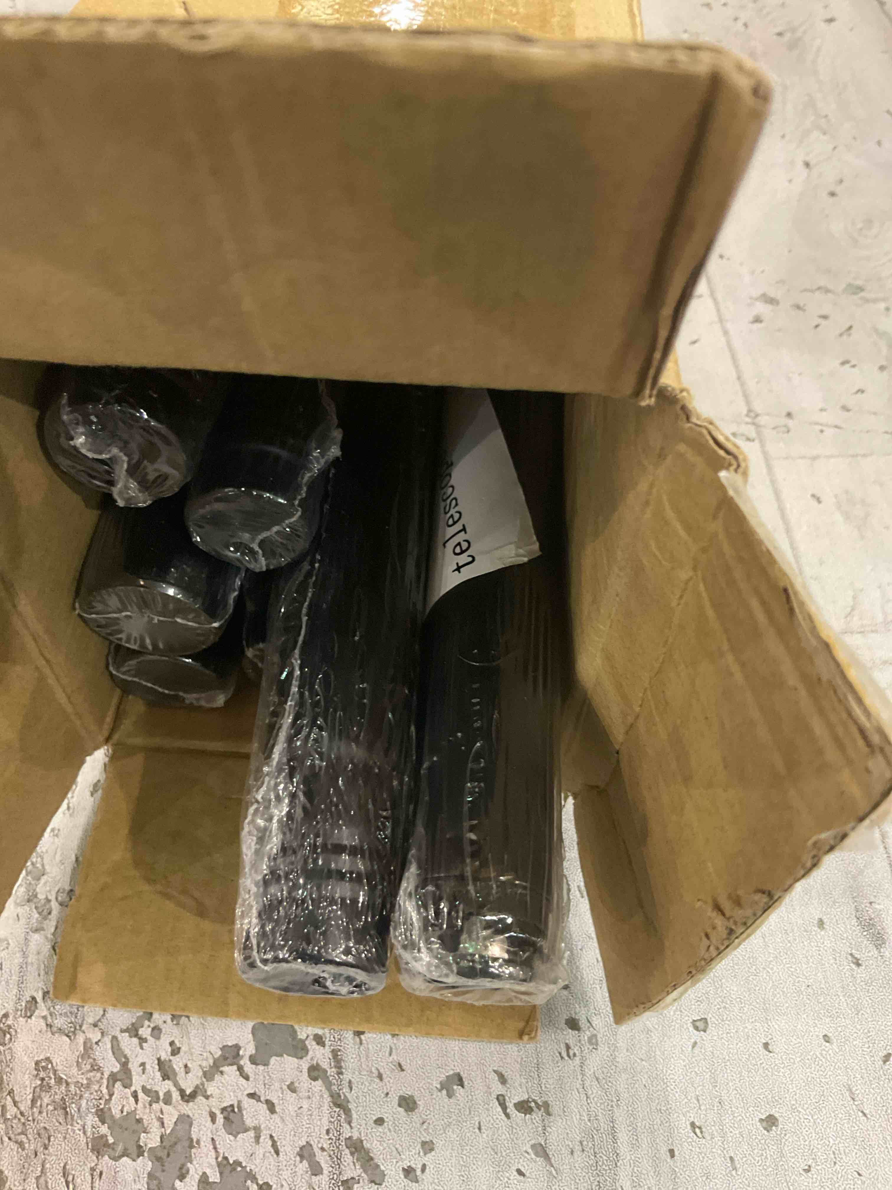 Curtain Rods for Windows 66 to 120, 1 Inch Black Curtain Rod Set, Heavy Duty Drapery Rods with Adjustable Curtain Rods, Outdoor Curtain Rod with Simple End Caps, 66"-120"