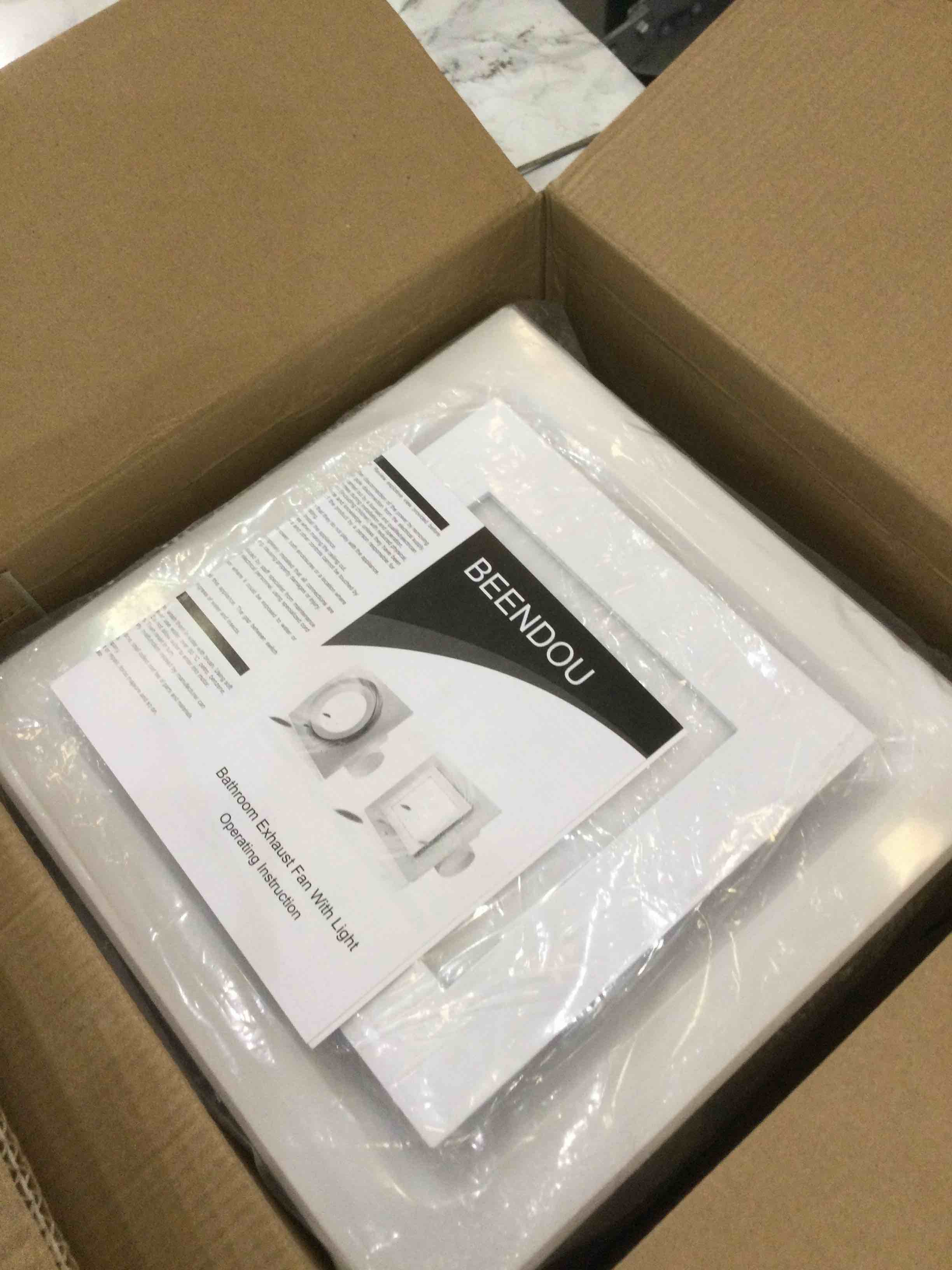 Bathroom Exhaust Fan With Light, Bathroom Ventilation Fan Shower Ceiling Ventilation, Ultra Quiet Bathroom Fan 1.0 Sones 110 Cfm, White Ventilation Fan For Bathroom/Shower/Restroom/Home/Office