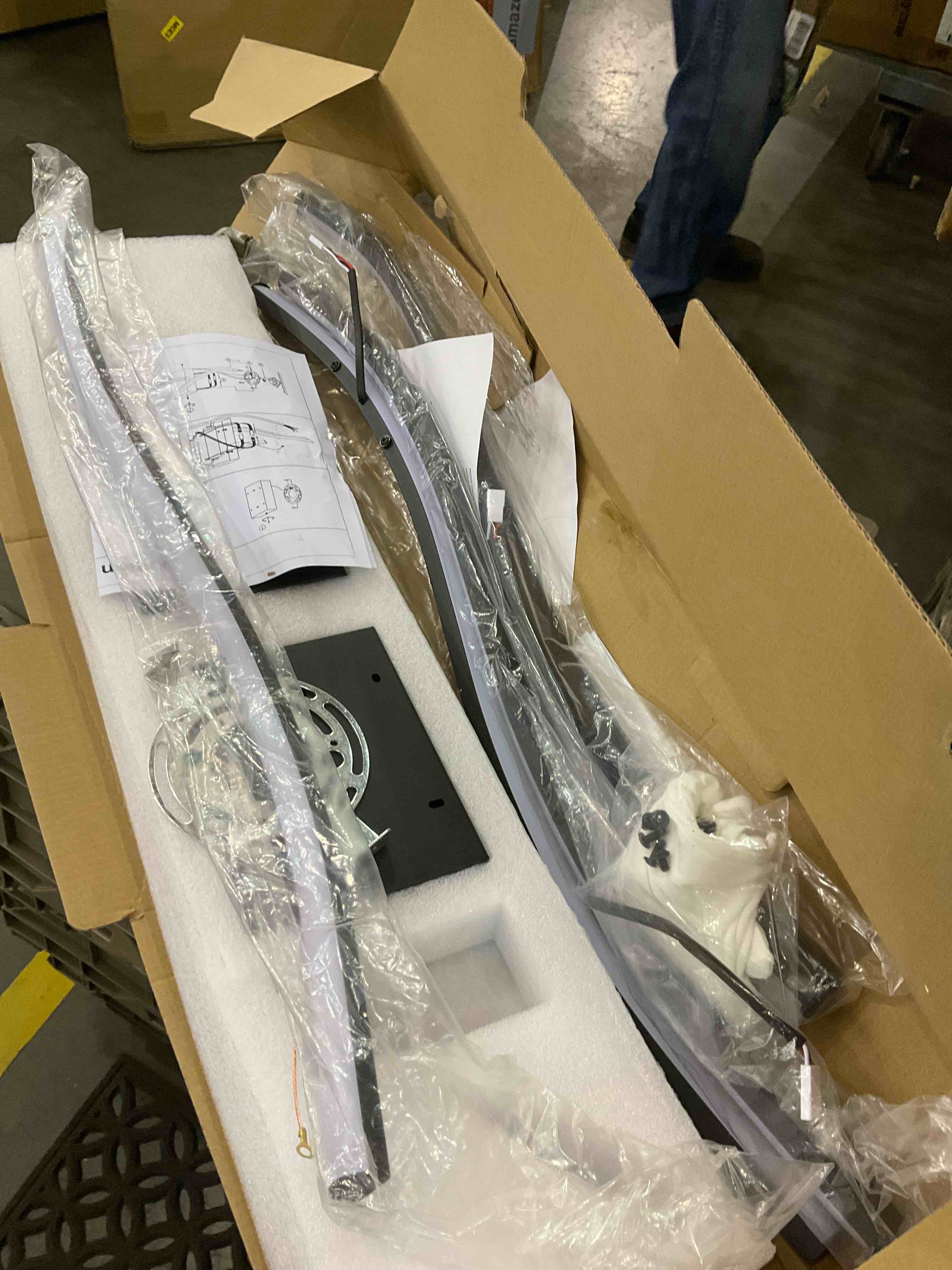 Daunton Modern Wall Sconce set of Two with Remote Control, Dimmable LED Wall Sconces Lighting set of 2, Black Wall Light with Timer, LED Wall Lamp for Bedroom Living Room Bathroom Hallway 40.5" Length