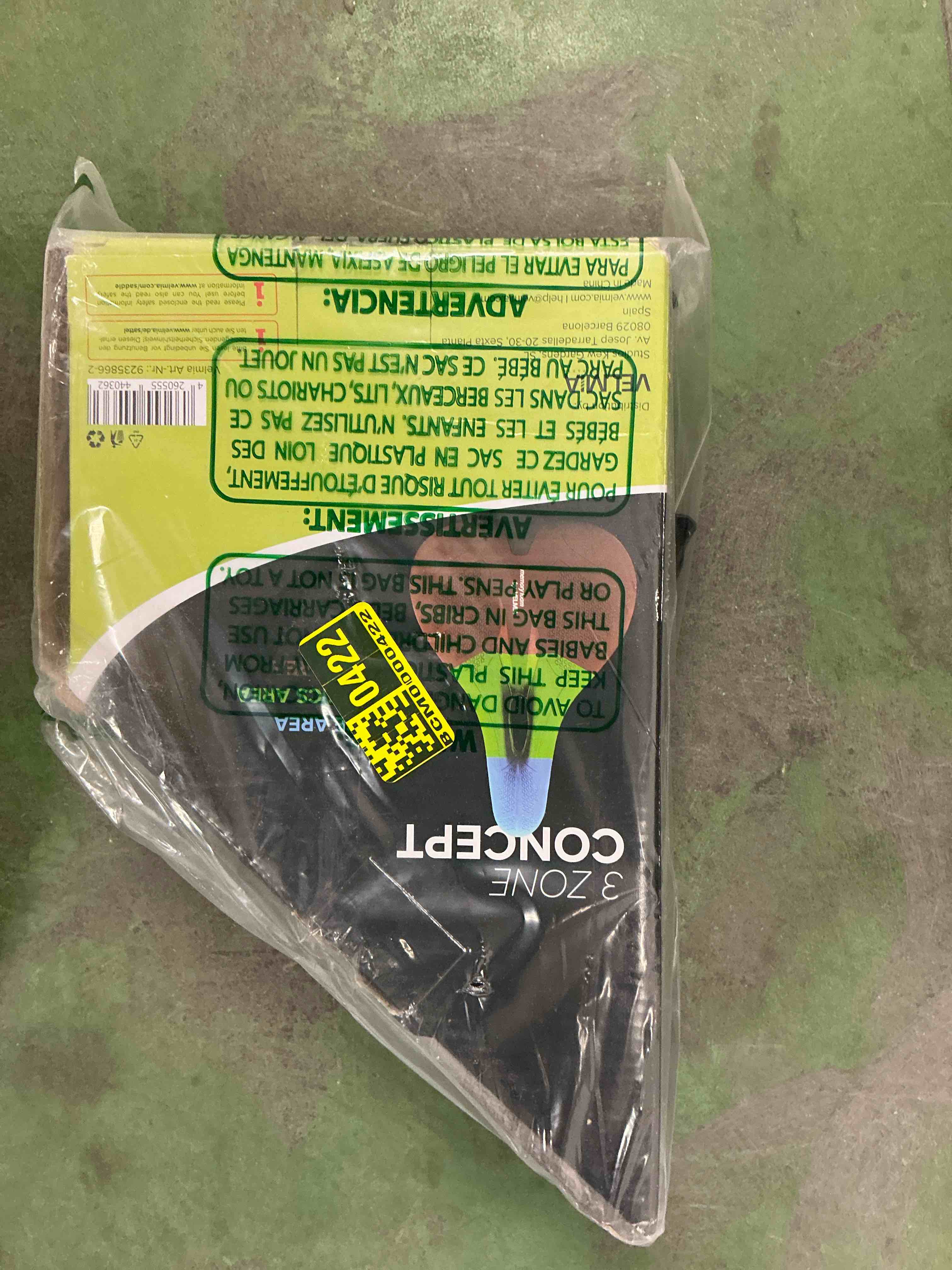 Condition photo showing Good Condition for VELMIA Bike Seat Designed in Germany, Made of Comfy Memory Foam I Bicycle Seat for Men and Women, Waterproof Bike Saddle with Smart Zone-Concept I Exercise, for BMX, MTB & Road