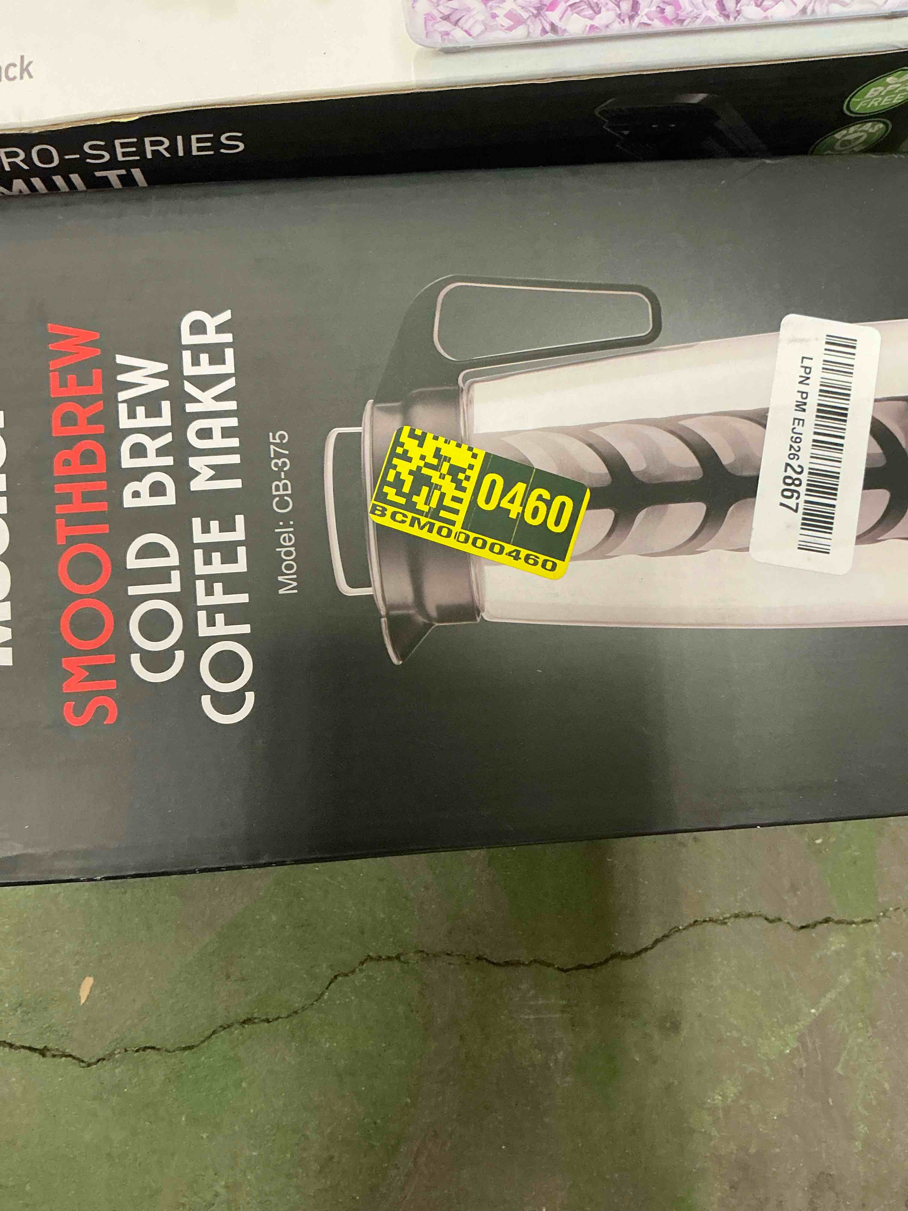 Condition photo showing Good Condition for Cold Brew Coffee Maker, 64 oz Tritan Fortified Pitcher, Pour Spout Handle Lid, Resilient & Leak-Proof for Iced Coffee Tea