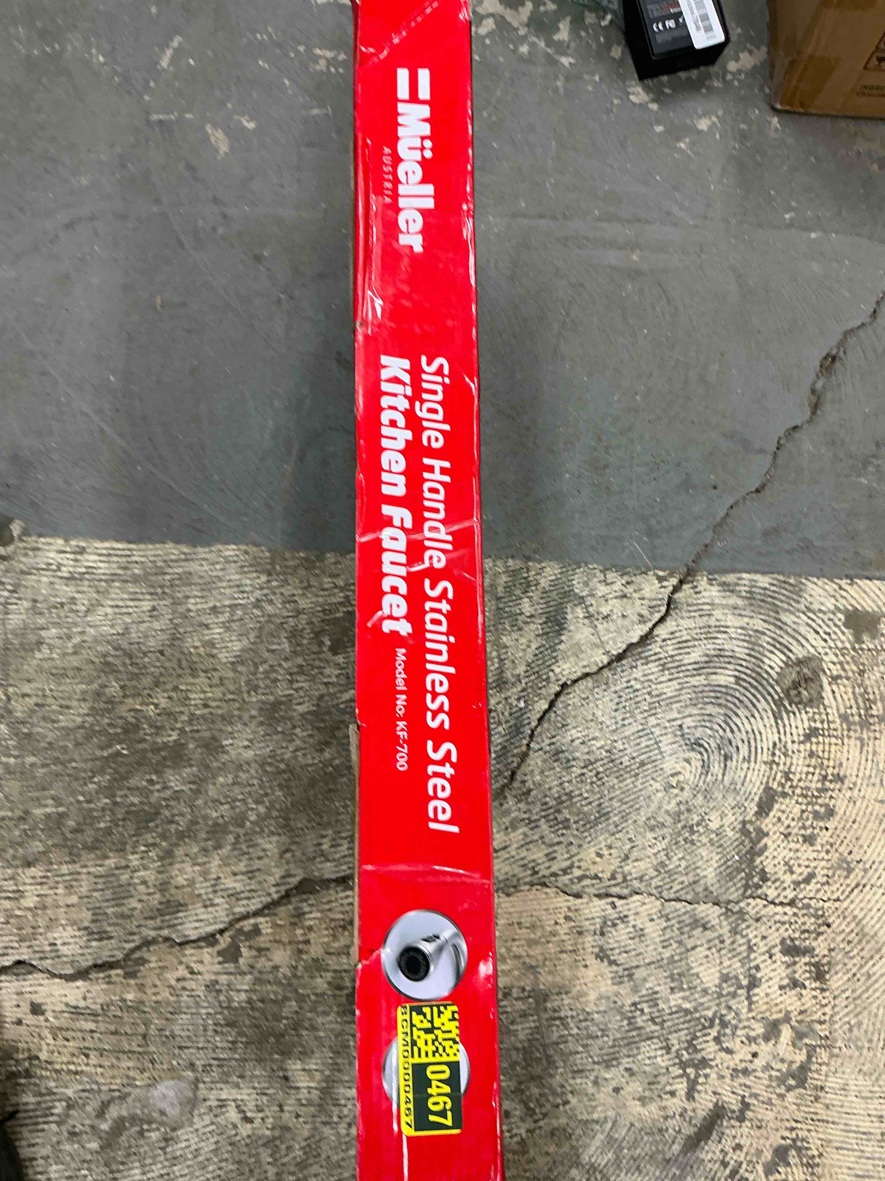 Condition photo showing Good Condition for Mueller Single Handle Stainless Steel Kitchen Sink Faucet, High Arc, Single Lever, Pull-Out Sprayer Head, Stream Flow, Powerful Spray Kitchen Sink, with Deck Plate Brushed Nickel Finish