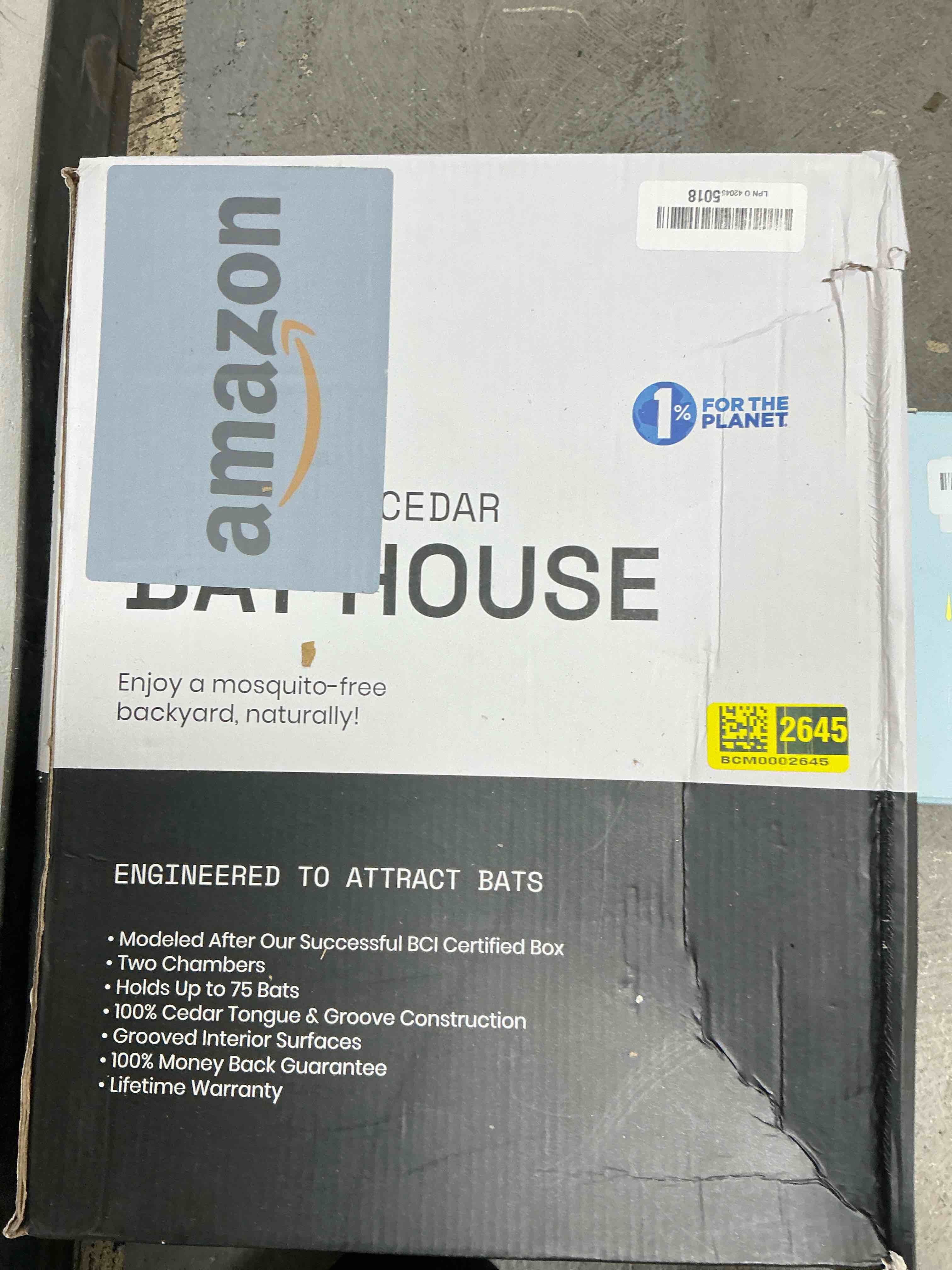 Condition photo showing Good Condition for BIGBATBOX - Bat House for Outdoors - Clean Your Backyard from Mosquitoes - Wooden Bat House Kit - with Our Proven Bat Box Design, You are Almost Guaranteed to Attract Bats! WildYard