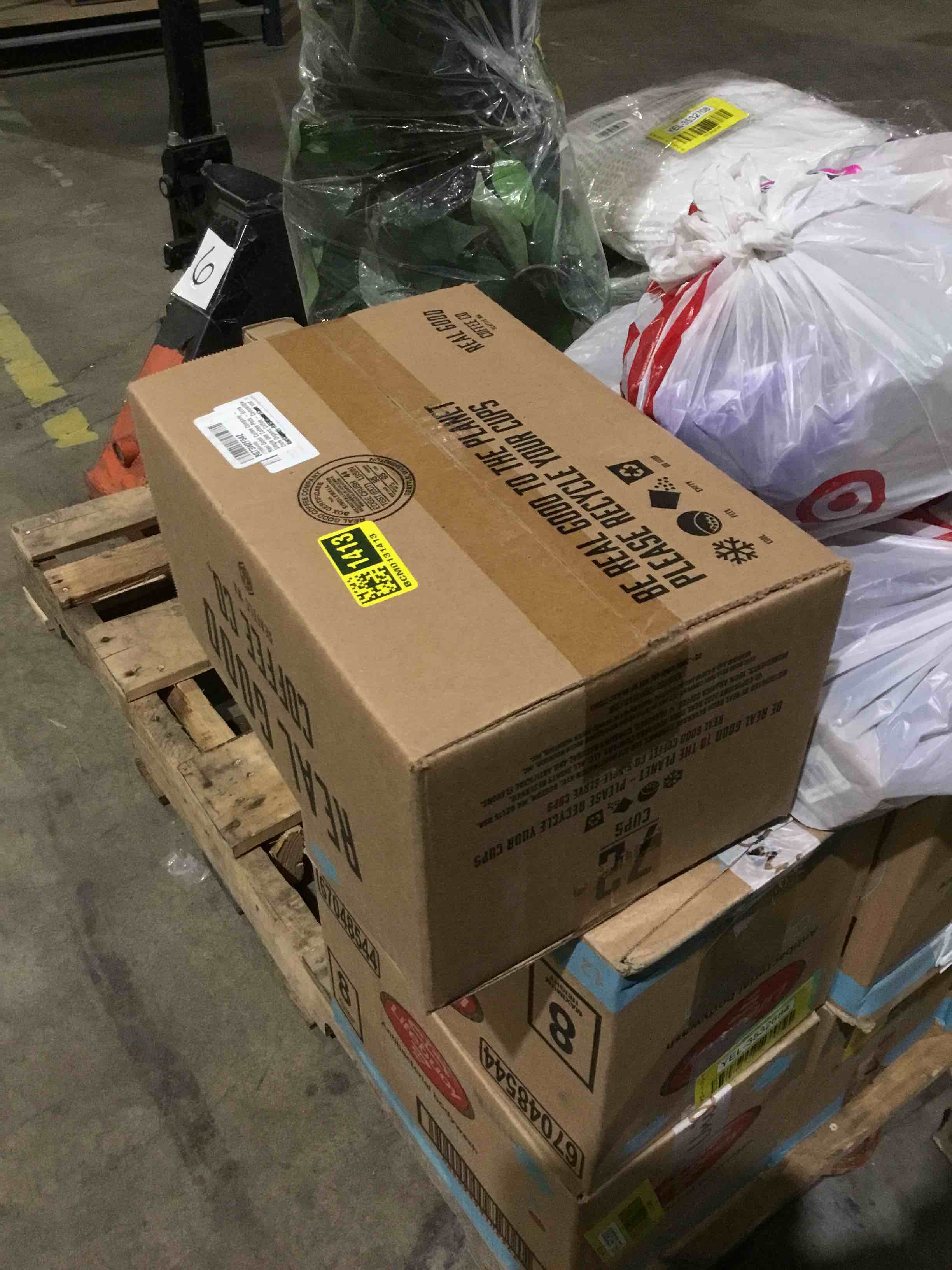Condition photo showing Good Condition for Real Good Coffee Company - Single Use Coffee Pods - Extra Dark Organic Coffee - Compatible with Keurig 2.0 Brewers and K-Cups - Recyclable Cups and Packaging - 72 Count