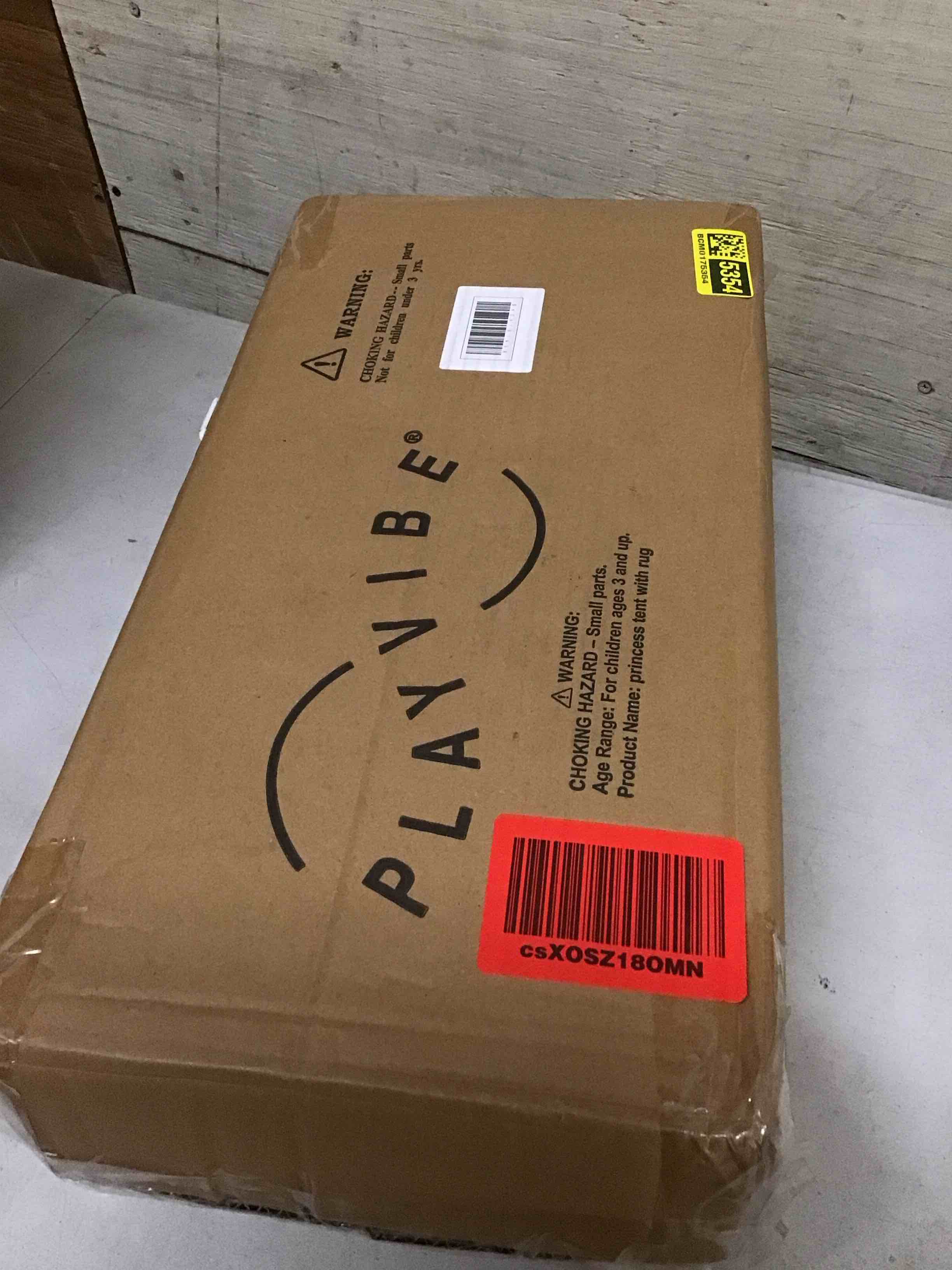 Condition photo showing New/Like New for princess tent for kids - includes ultra soft rug & led star lights | princess castle little girls play tent | astm certified | 55 x 53 inch | kid playhouse toys | for 3/4/5/6/7/8/9 year old