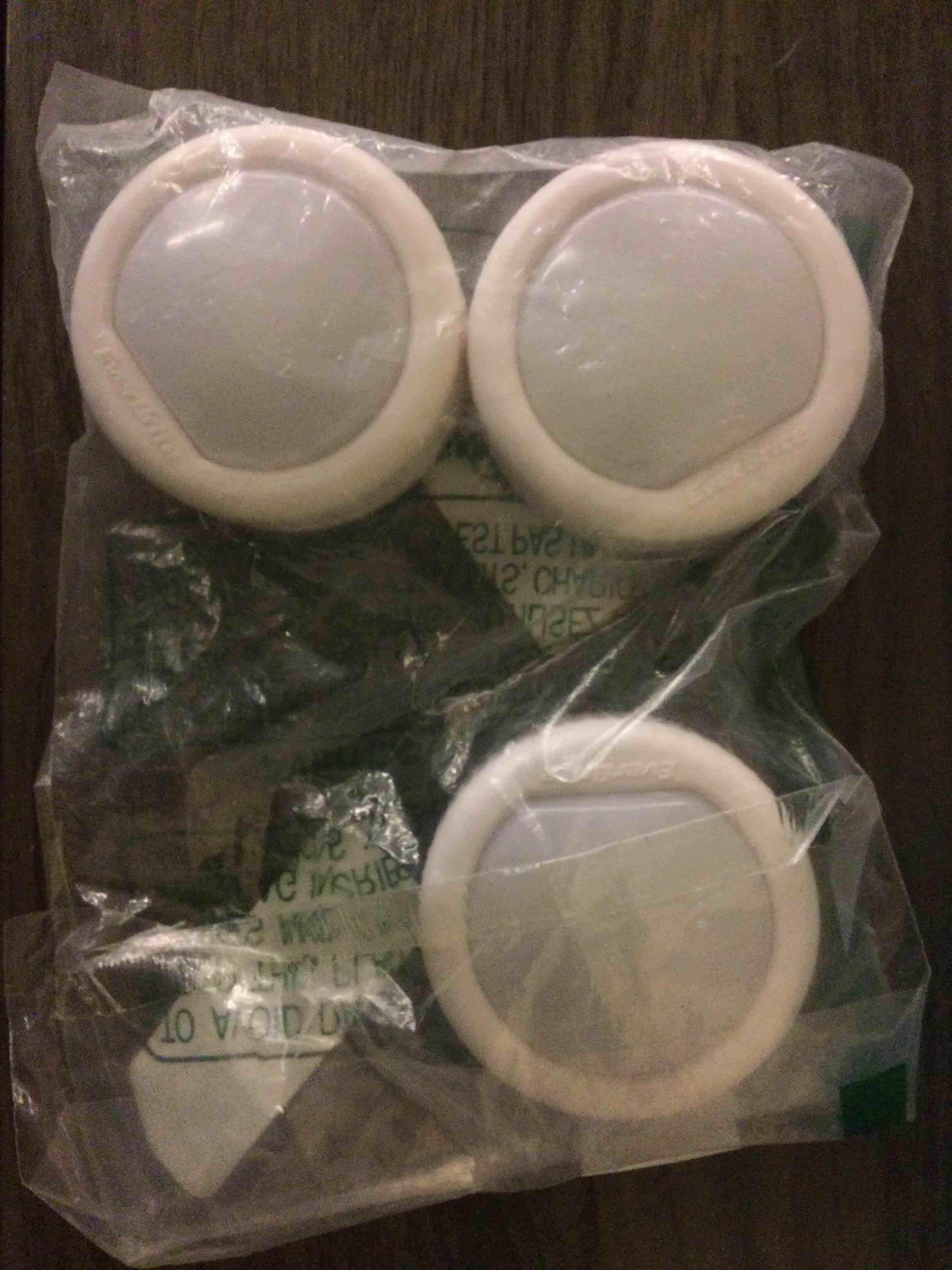 Condition photo showing As Is for EverBrite Tap Light, Push Light, LED Puck Lights with 12 RGB Colors, Touch Light Under Cabinet, 80 Lumens Night Light for Closet, Bedroom, Wall, Classroom, 9 AAA Batteries Included, 3-Pack