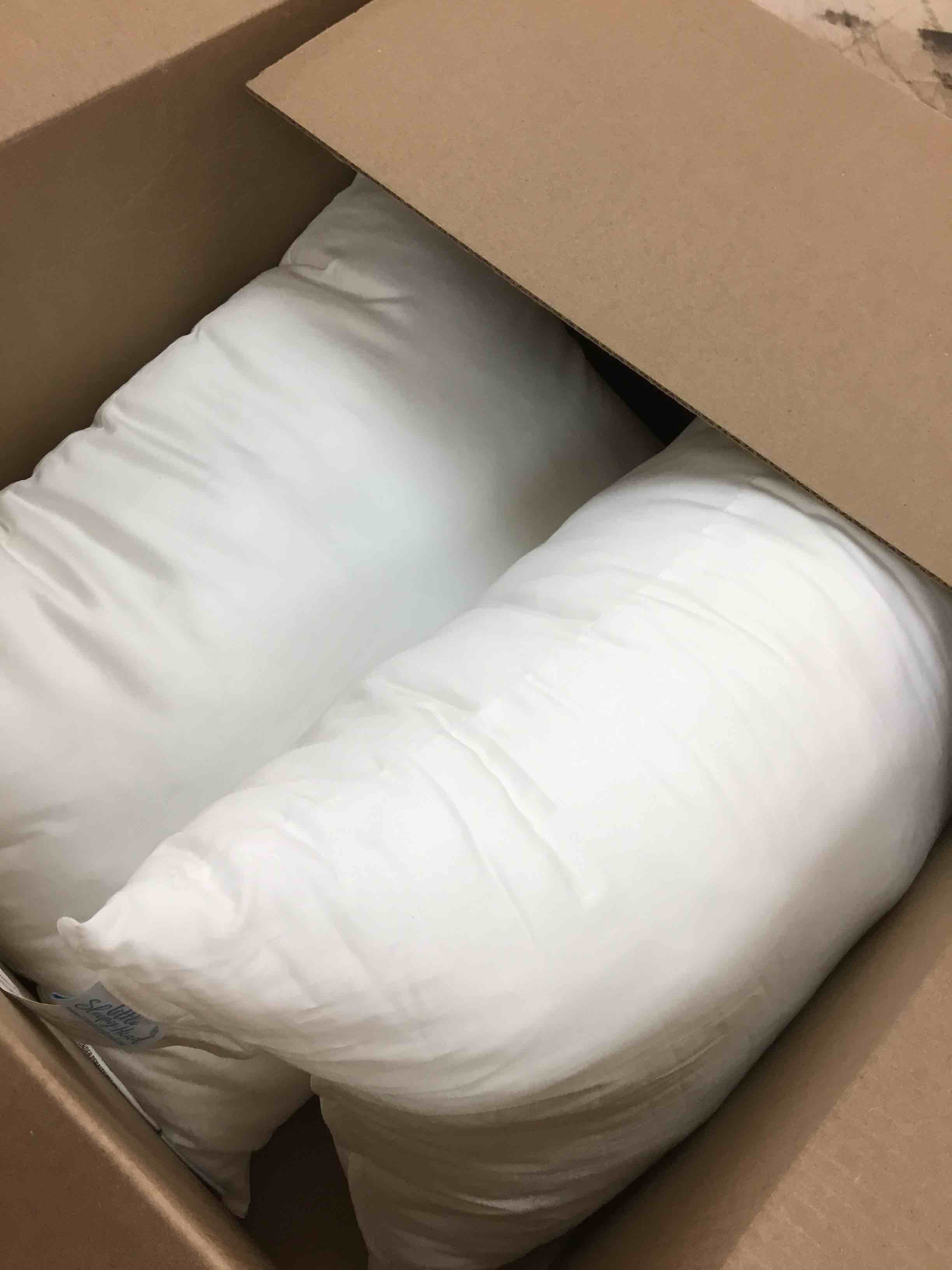 Condition photo showing Good Condition for little sleepy head youth pillow 16x22 - soft & hypoallergenic bed pillow youth pillows for sleeping age 5-10 - snugly designed youth neck pillows for travel, school and bedtime - ( 2 pack)