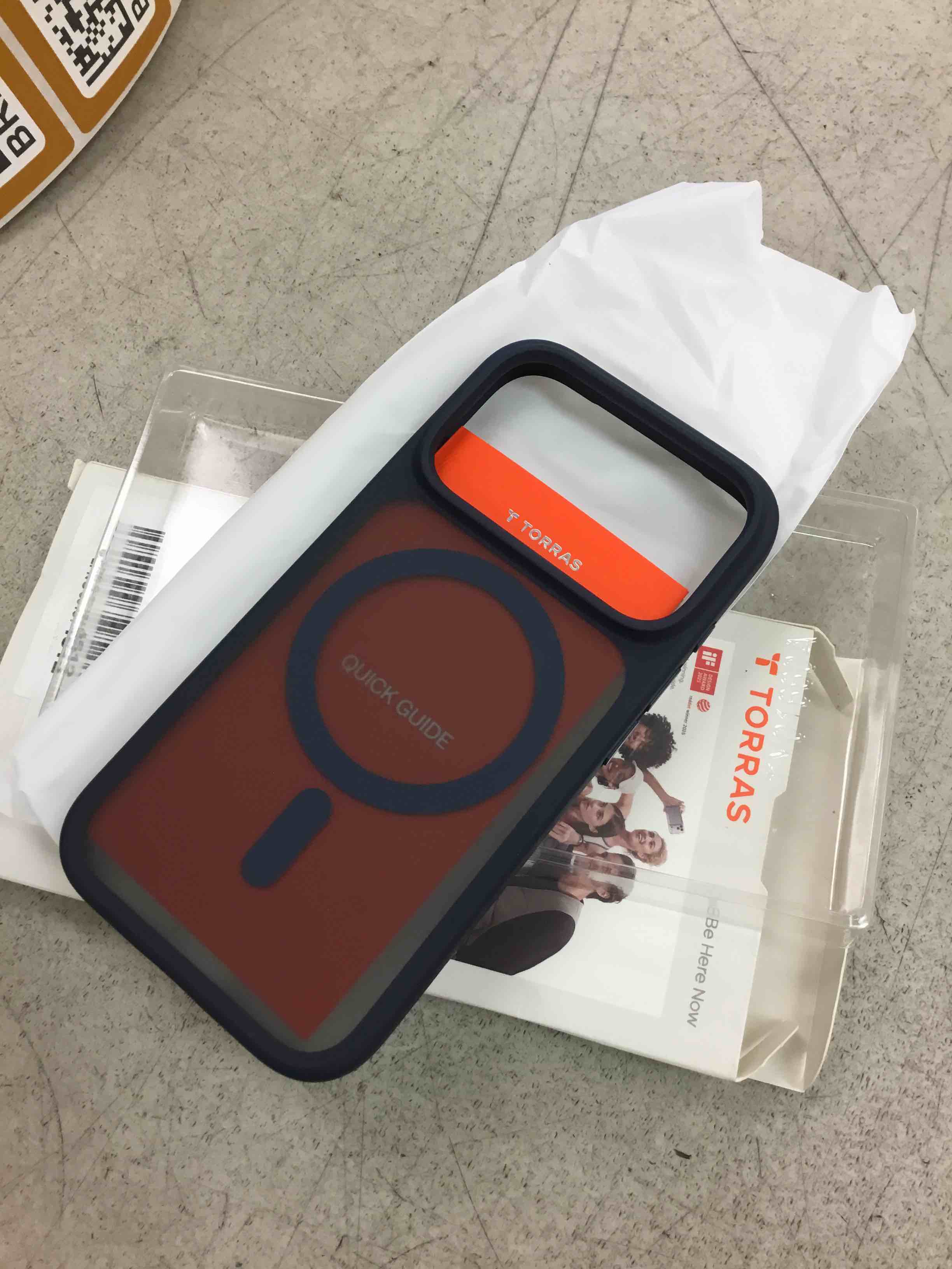 Condition photo showing New/Like New for torras magnetic shockproof for iphone 17 pro case, camera control, fit for magsafe, military-grade protection, translucent slim case for iphone 17 pro phone case anti-fingerprint, deep blue iphone 17 pro blue