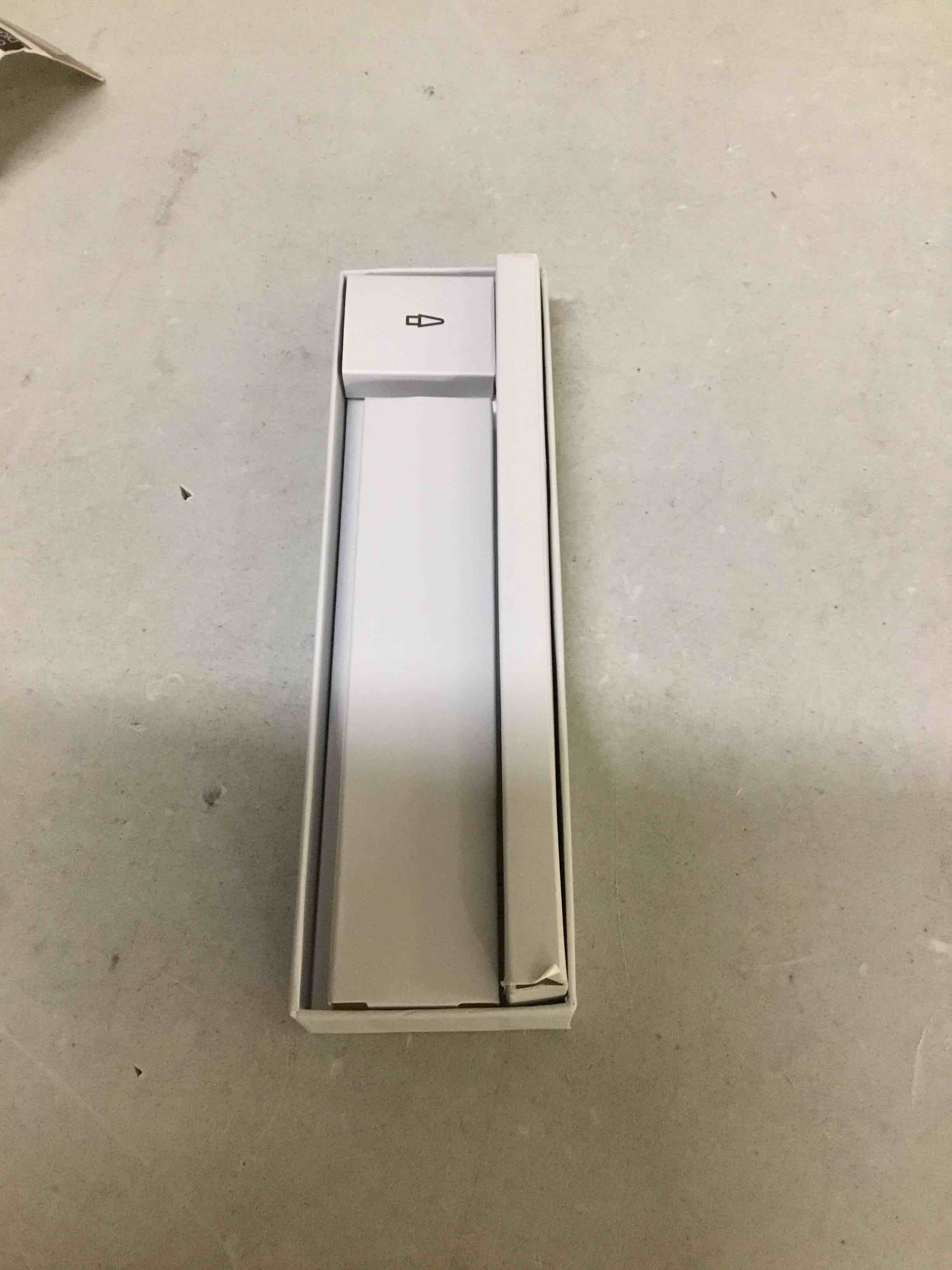 Condition photo showing As Is for willed motion sensor night light, rechargeable stair lights indoor, warm white motion sensor light indoor, battery operated night light for hallway, stairway, bathroom, bedroom, kitchen, 3 pack
