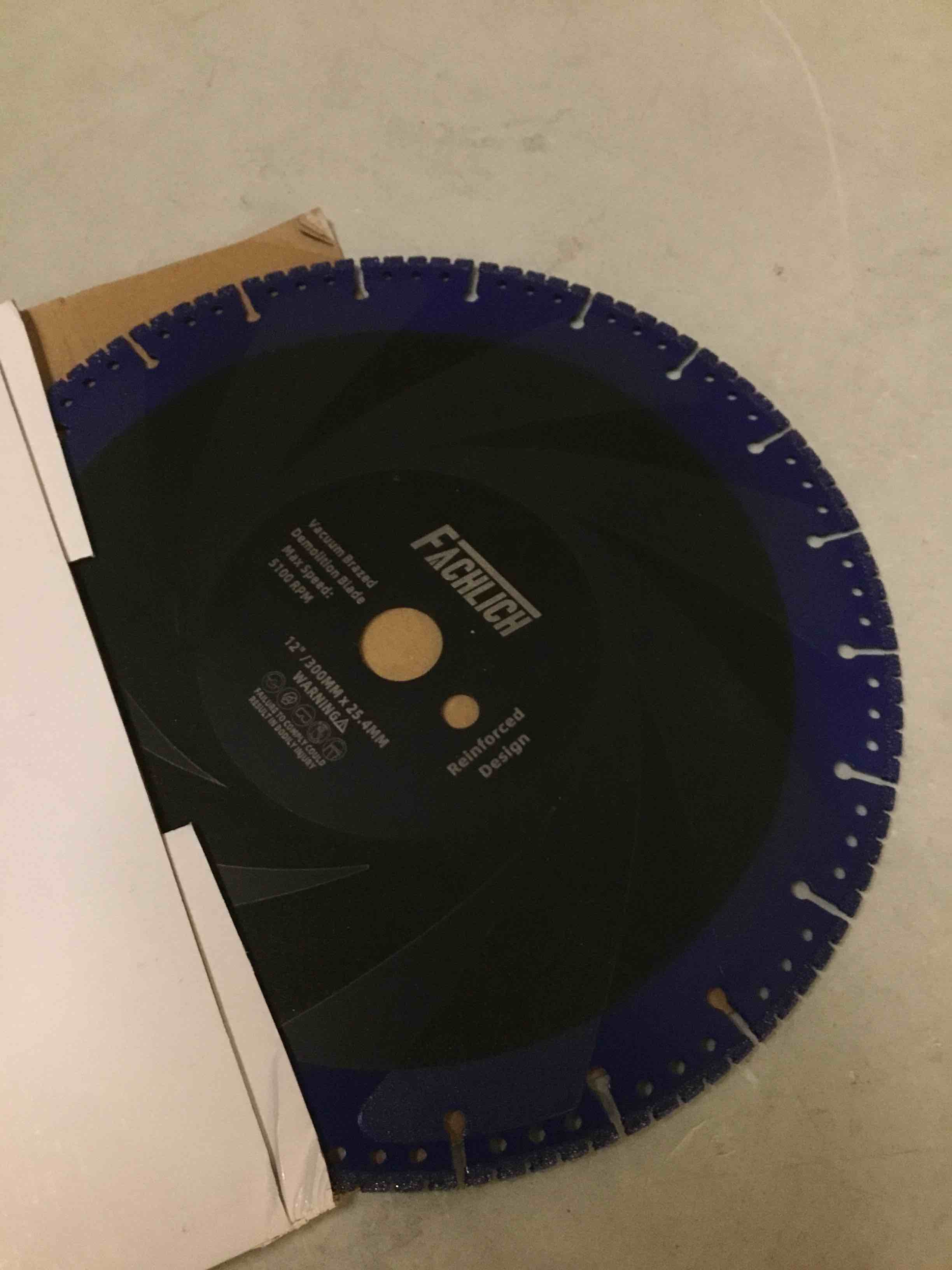 Condition photo showing Good Condition for fachlich 12" metal cutting diamond blade 300mm all 12"/300mm,
