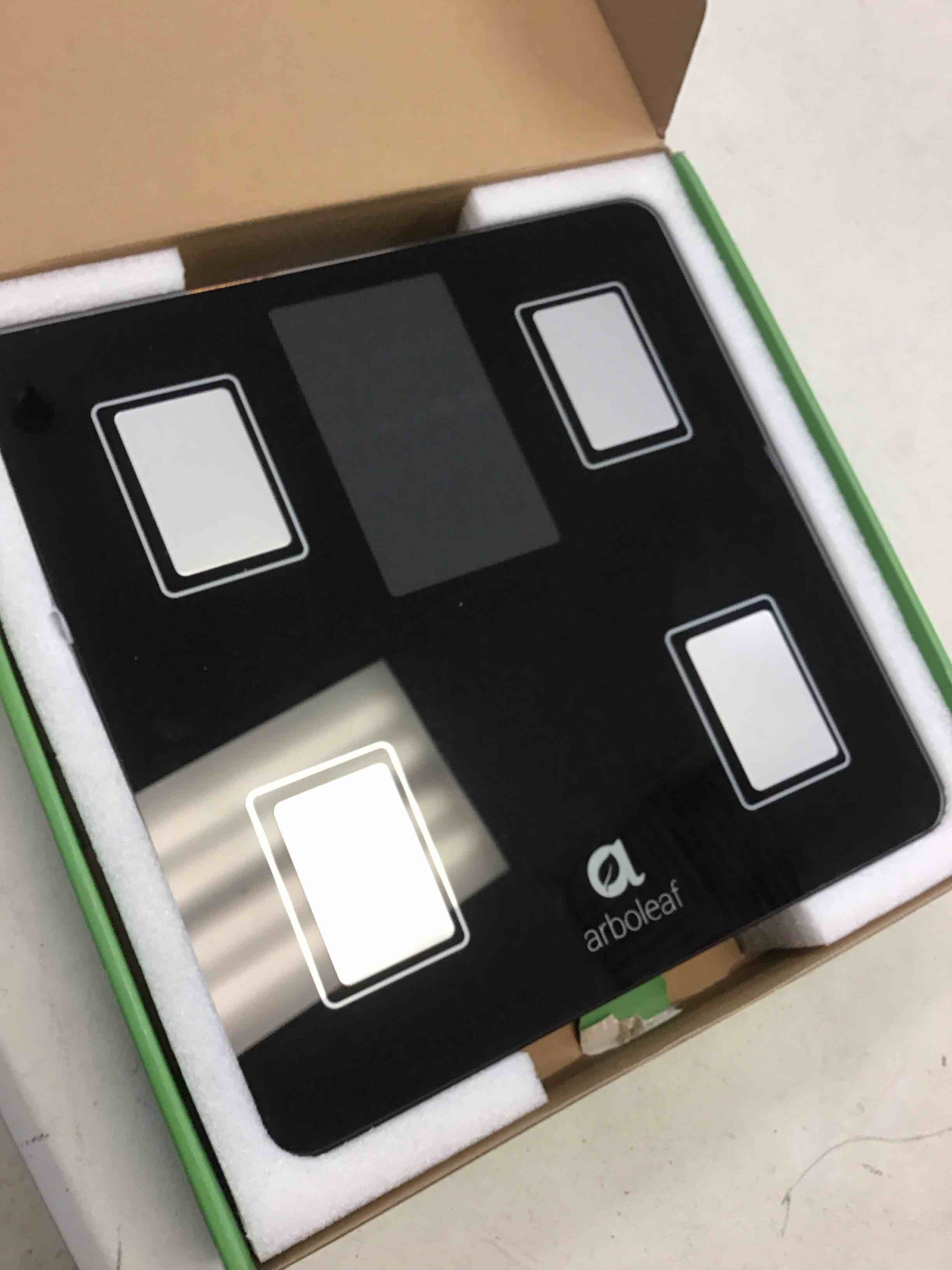 Condition photo showing As Is for arboleaf smart scale and tape measure, body fat measuring tape and smart scale for body weight, digital bluetooth weighing machine, circumference analyzer, app sync, 400lbs, 11"