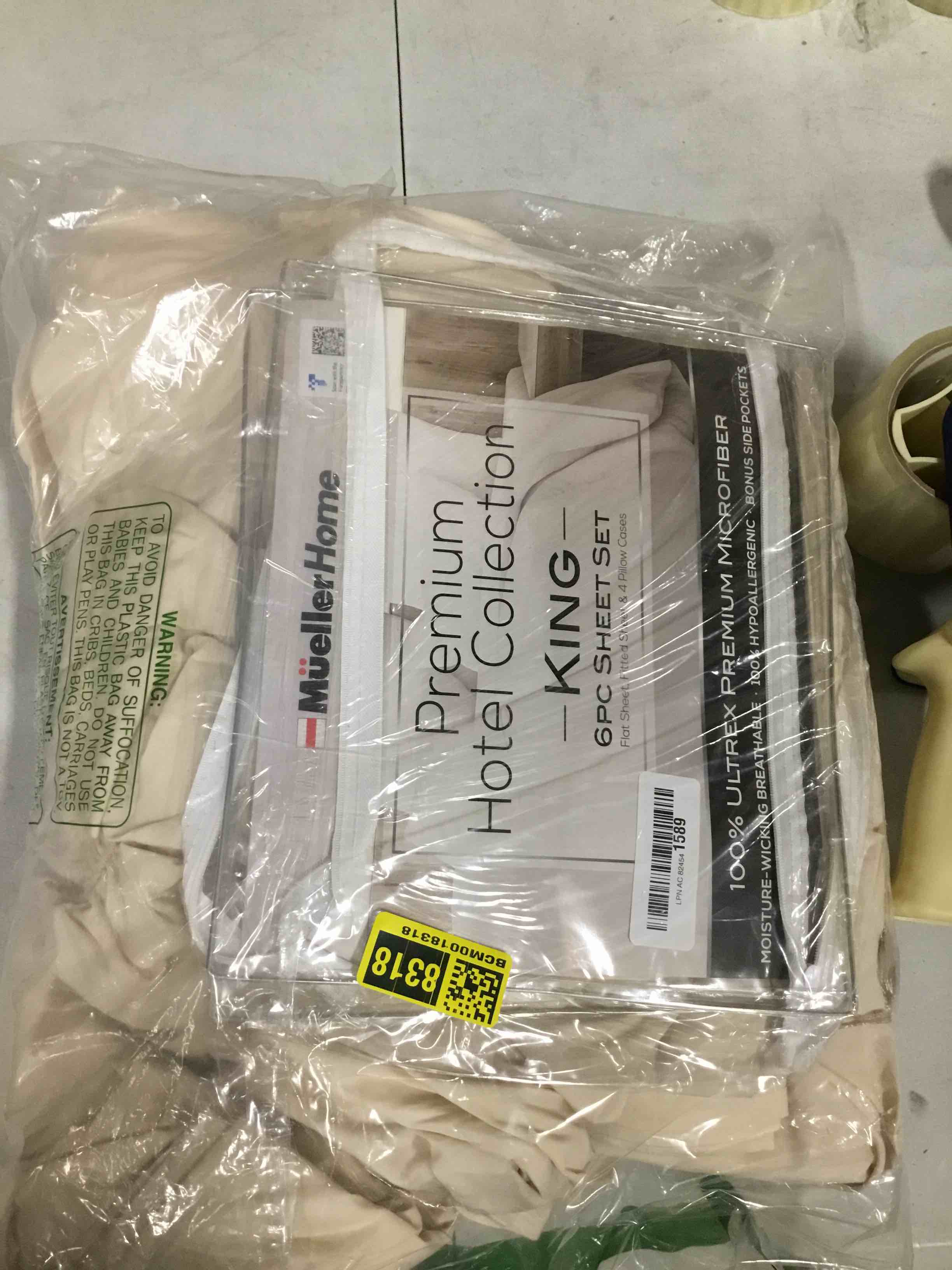 mueller home 6PC king sheet set