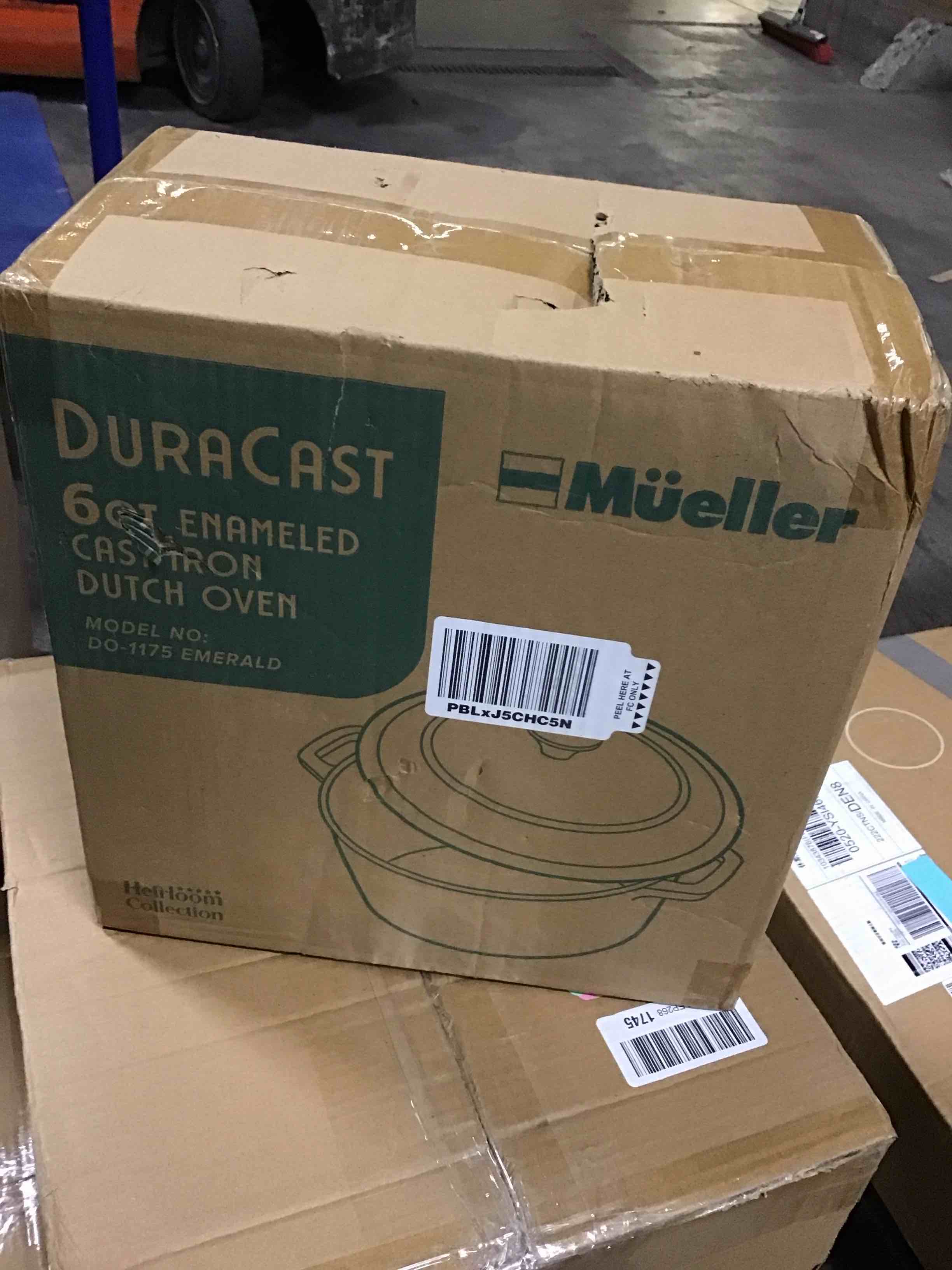 duracast 6qt enameled cast iron Dutch oven