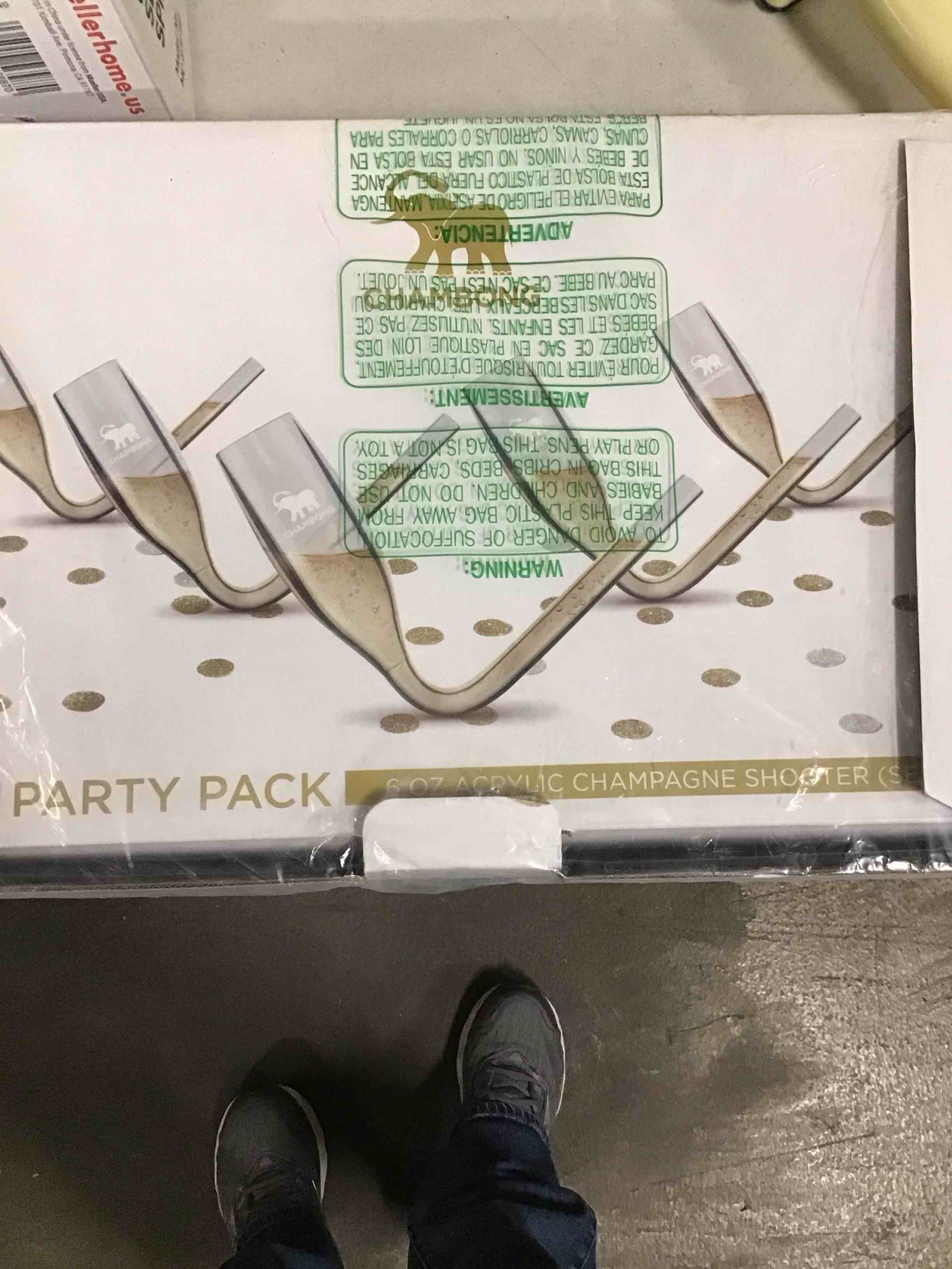 6oz acrylic champagne shooter