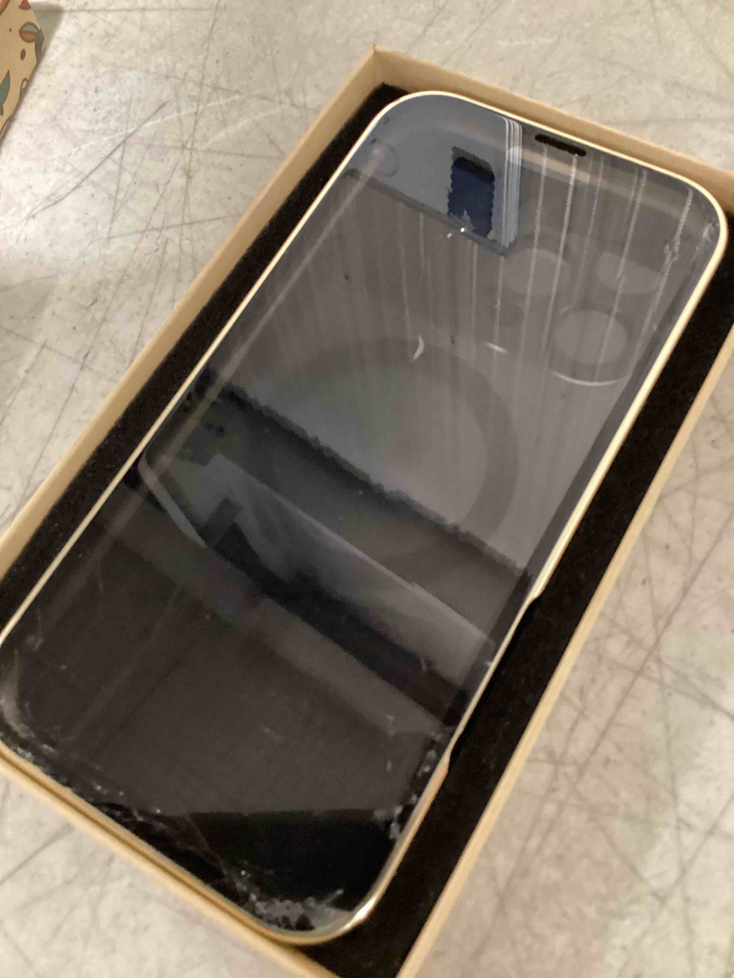 Condition photo showing As Is for [full camera protection& mechanical lock]magnetic privacy case for iphone 16 pro max[compatible with magsafe] [cd metal ring]full body shockproof metal bumper, 9h anti peeping glass cover-gold for iphone 16 pro max gold