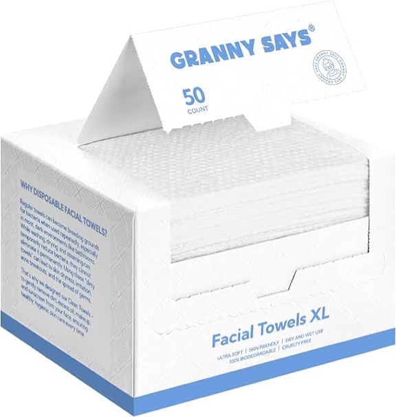 Granny Says 50 Count Face Towel XL