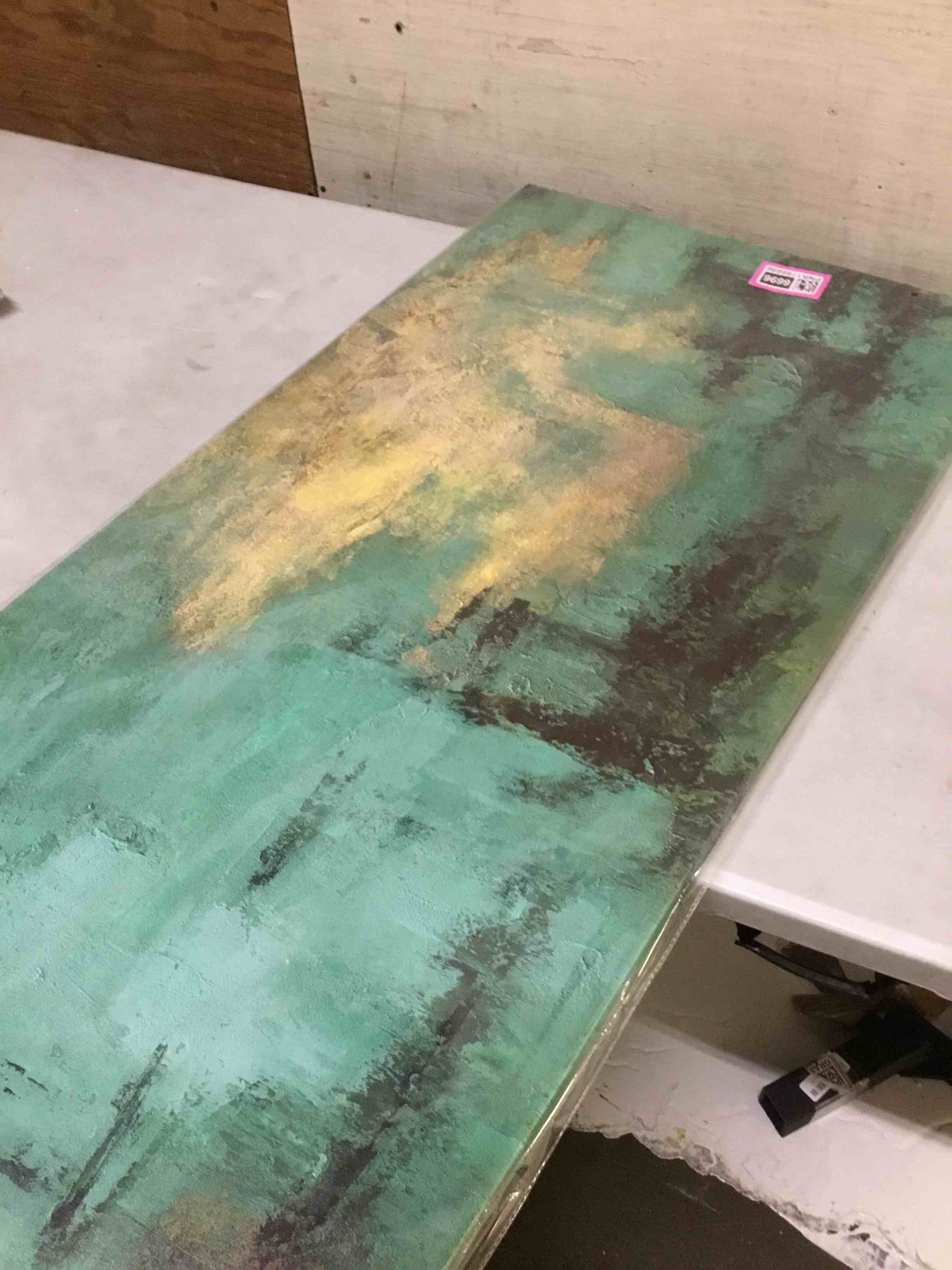 Condition photo showing New/Like New for abstract wall art canvas wall paintings modern wall decor aesthetic room decor wall art framed artwork for living room bedroom dining room home office decor 24"x48" 48"l x 24"w 