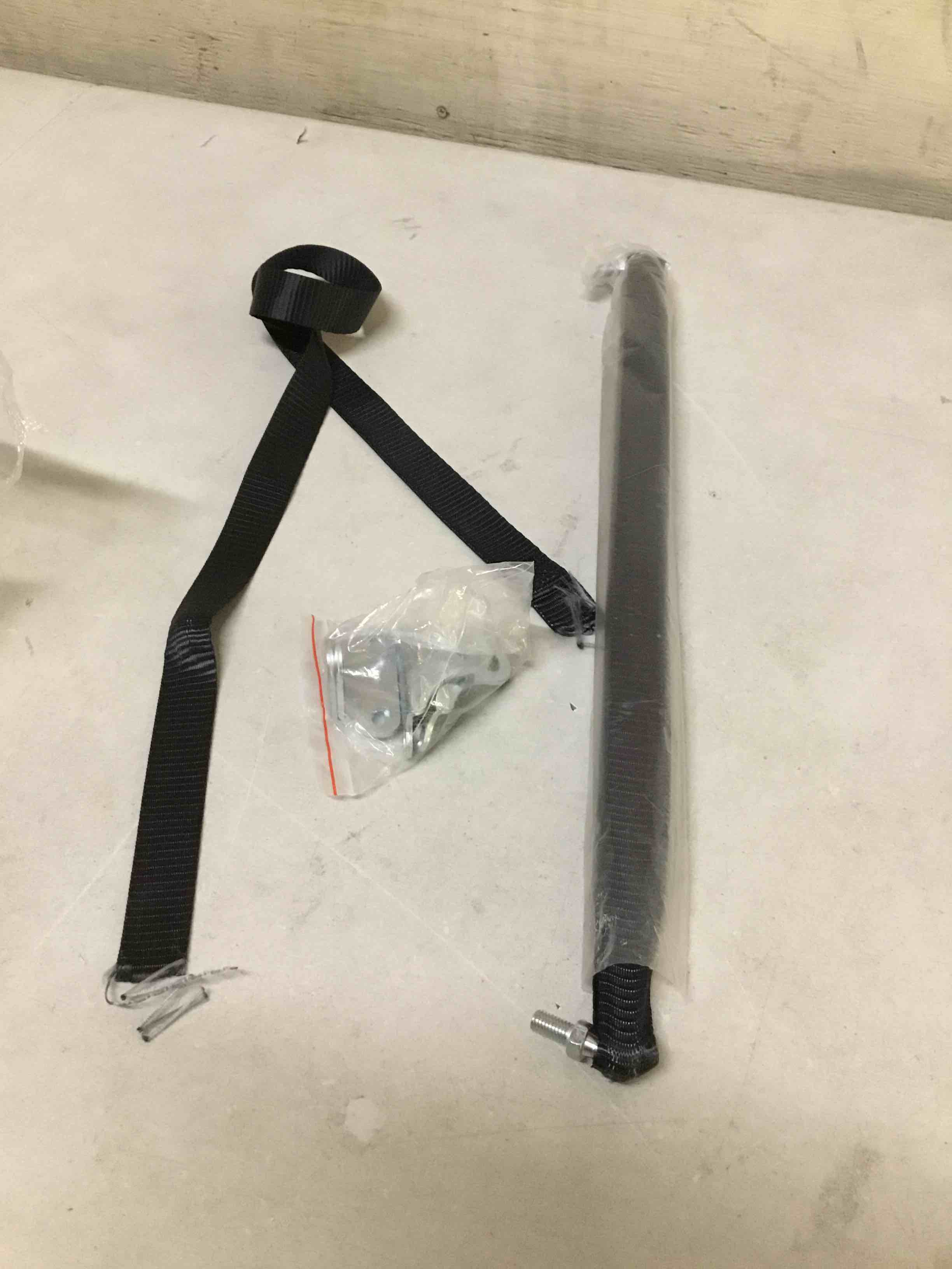 Condition photo showing As Is for ( incomplete) 30 inch 100lbs 445n gas struts for heavy lid rv bed trailer door tool box floor hatch camper underbed storage truck tonneau cover, 30" diy gas lift shocks kit with l mount brackets, 2 pcs by iaqwe 30" 100lb