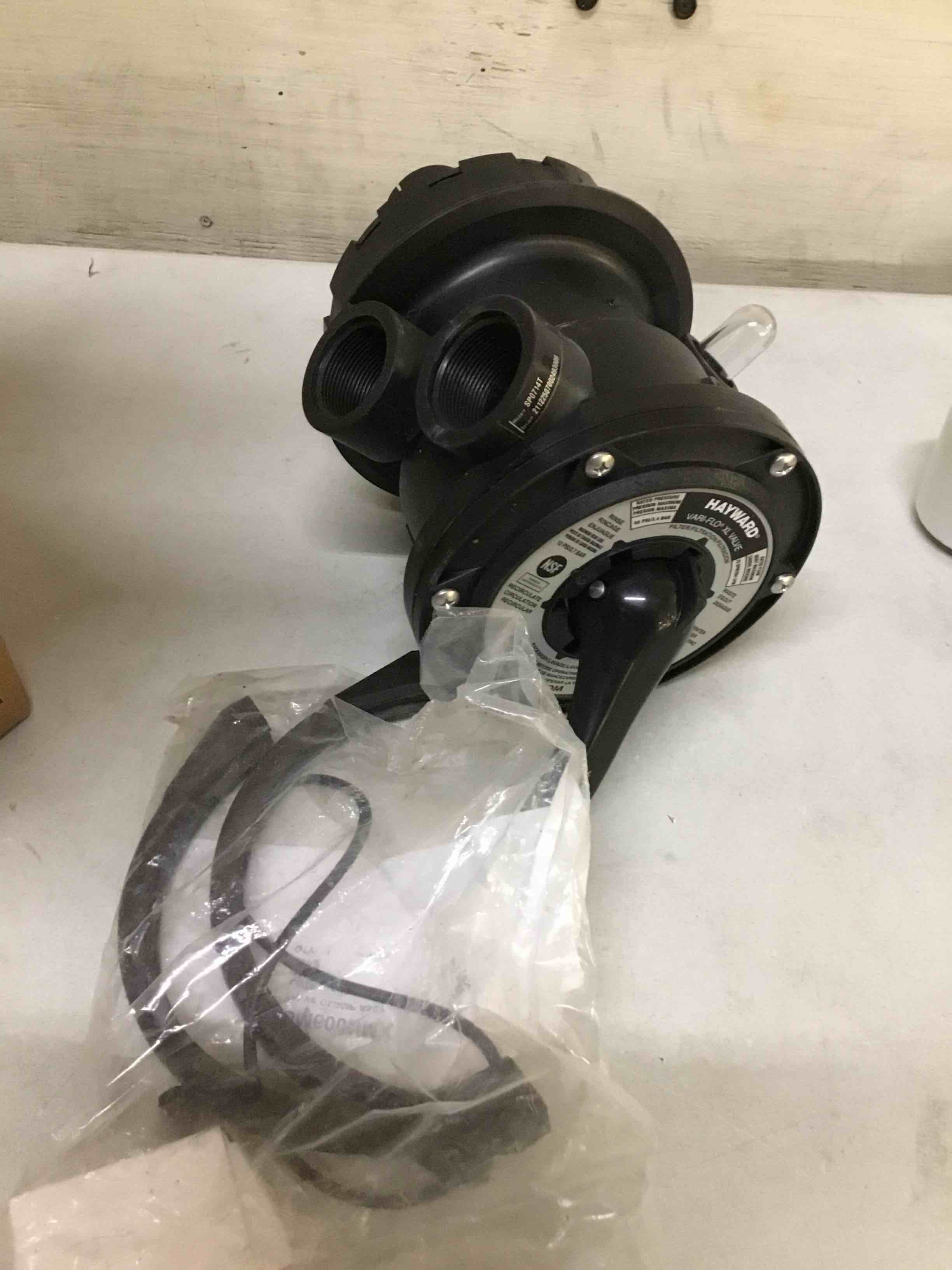 Condition photo showing As Is for hayward sp0714t vari-flo 7-position top-mount multiport valve, 1.5-inch ports, for progrid & de pool filters 1-1/2-inch-fip