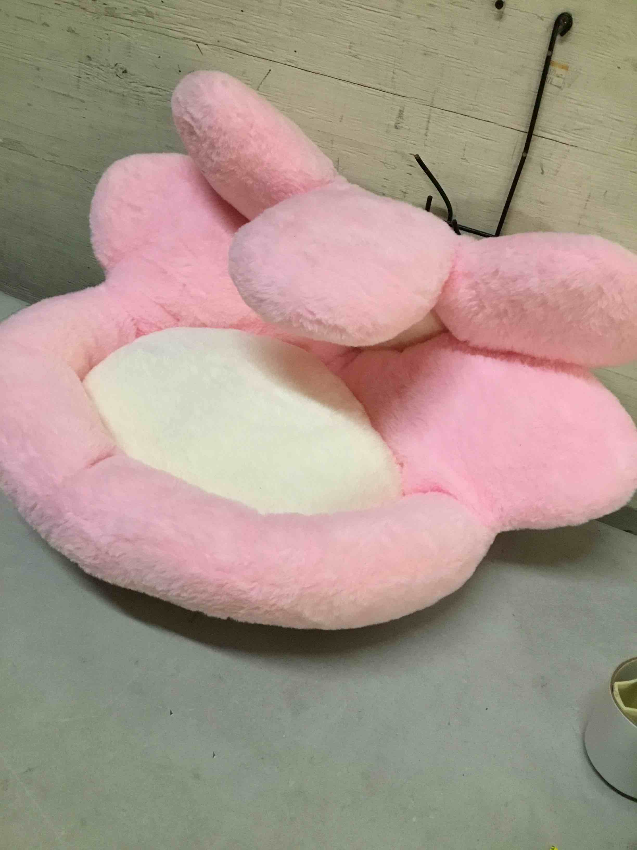 Condition photo showing As Is for ditucu flower shape chair pillow cute seat cushion comfy lazy sofa floor pillows dorm seating for bedroom decor pink