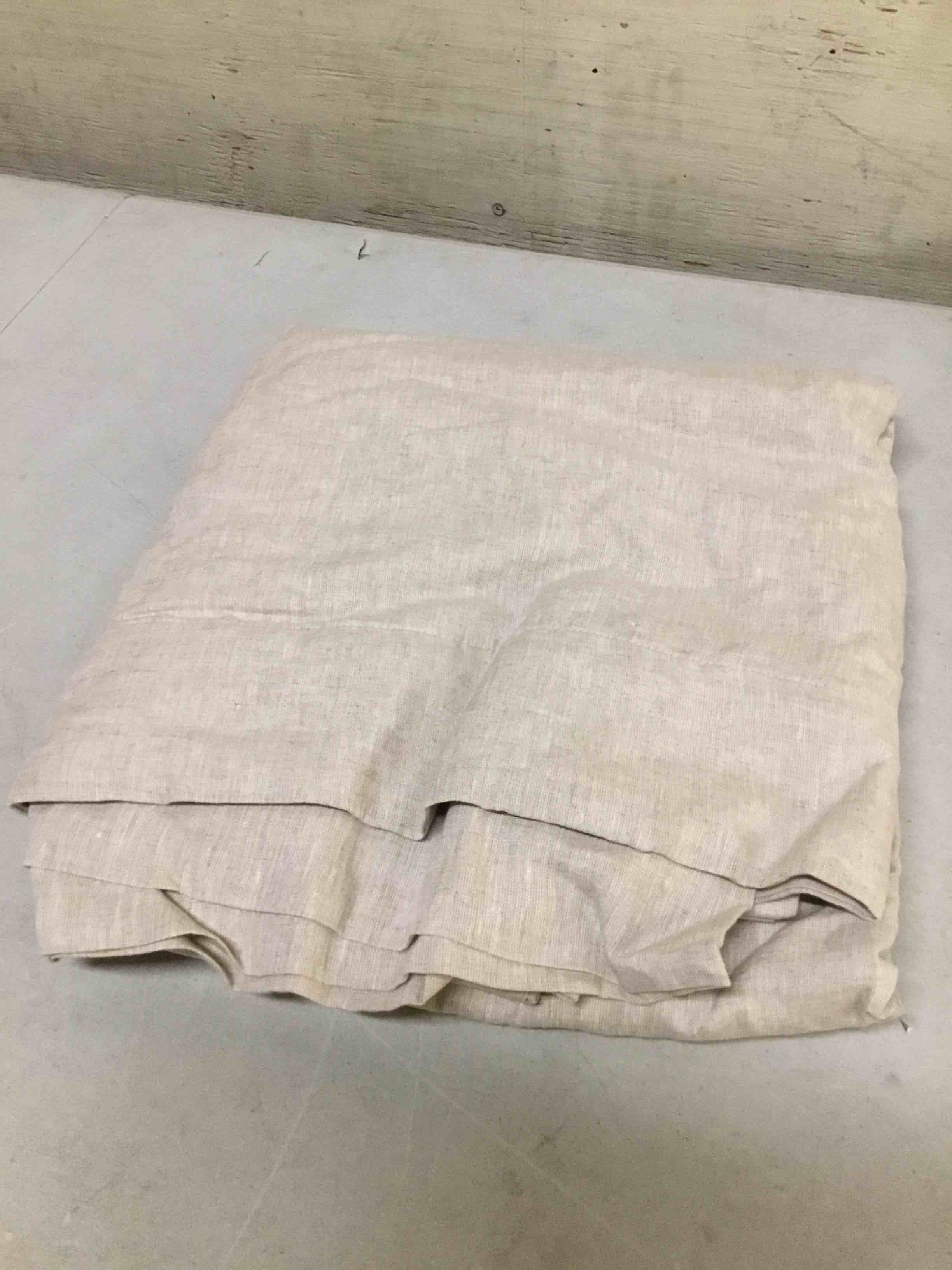 Condition photo showing Good Condition for quince european linen true blackout curtain 48x84 inches