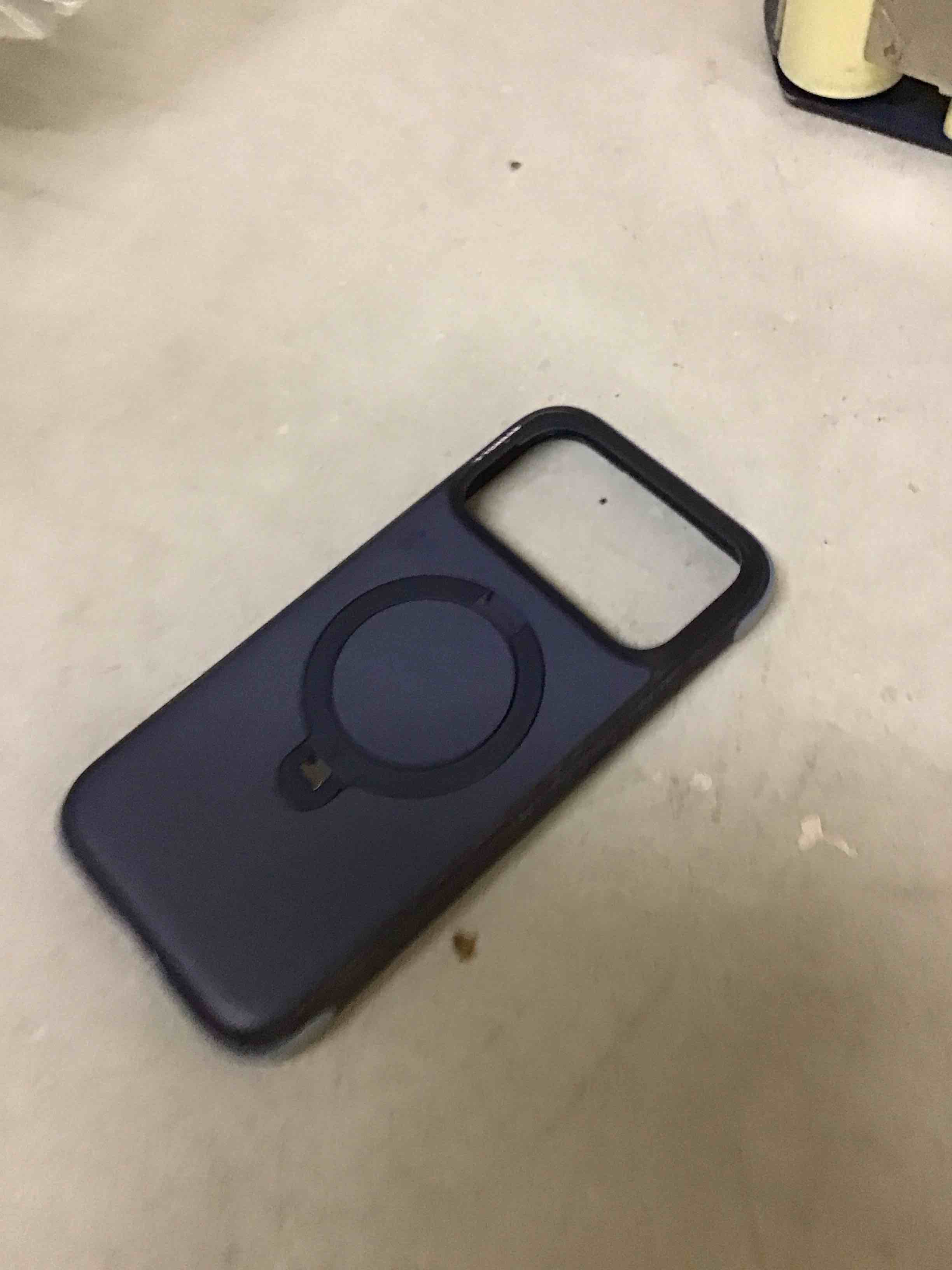 Condition photo showing As Is for torras q3 rugged for iphone 17 pro max case with 360 magnetic stand, [tough 7x mil-grade protection] fit for magsafe, [anti-slip grippy sides] camera control button,microfiber lining, deep blue 1-deep blue iphone 17 pro max 6.9 inch