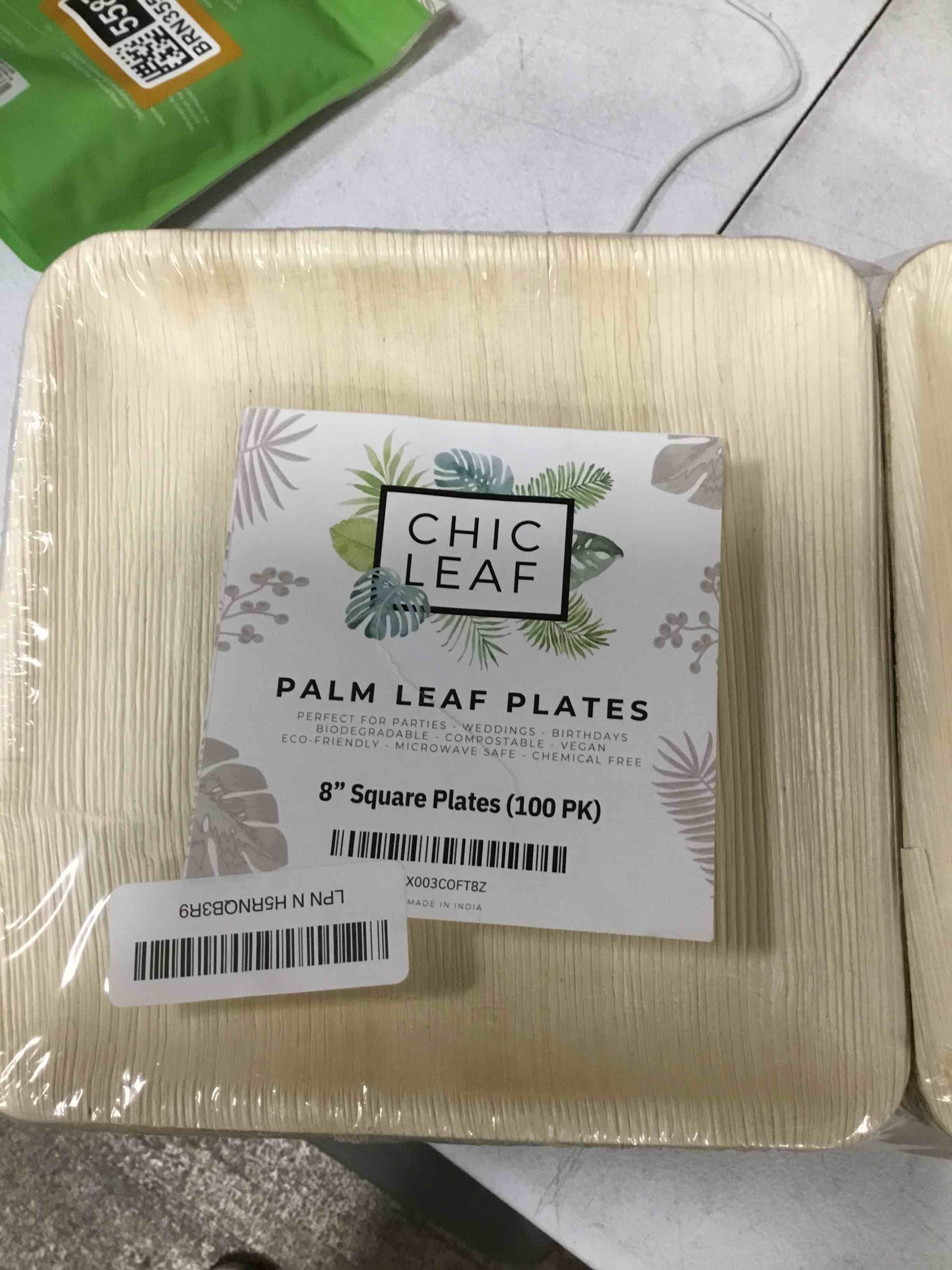 Square Bamboo Plates