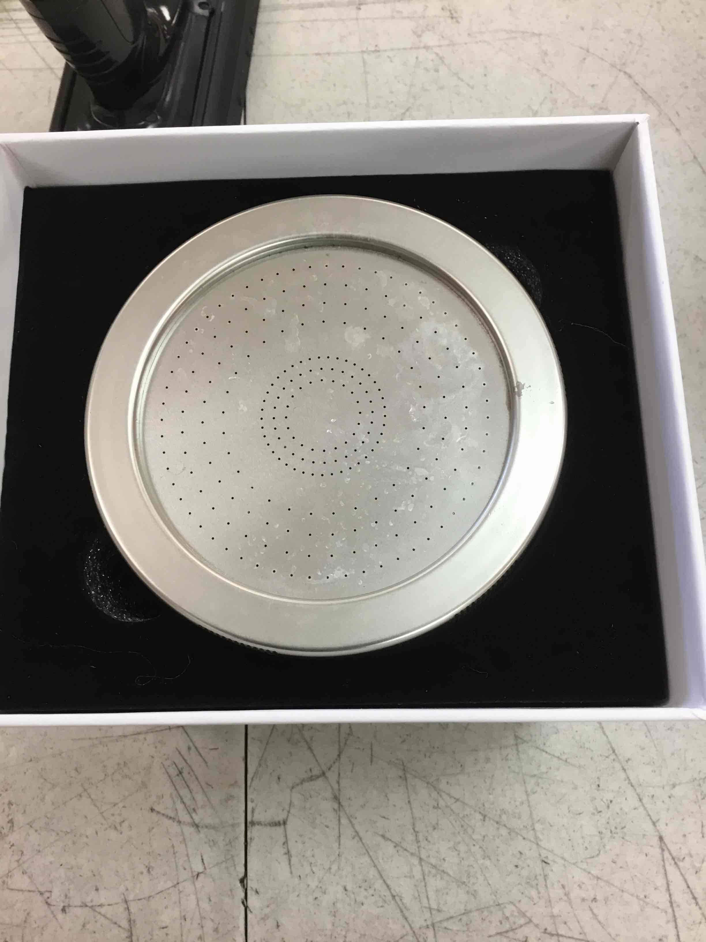 Condition photo showing As Is for mdhair filtered shower head for healthier hair & skin – removes chlorine & heavy metals, high pressure shower head filter for hard water, dermatologist-formulated water softener for hard water mounted showerhead