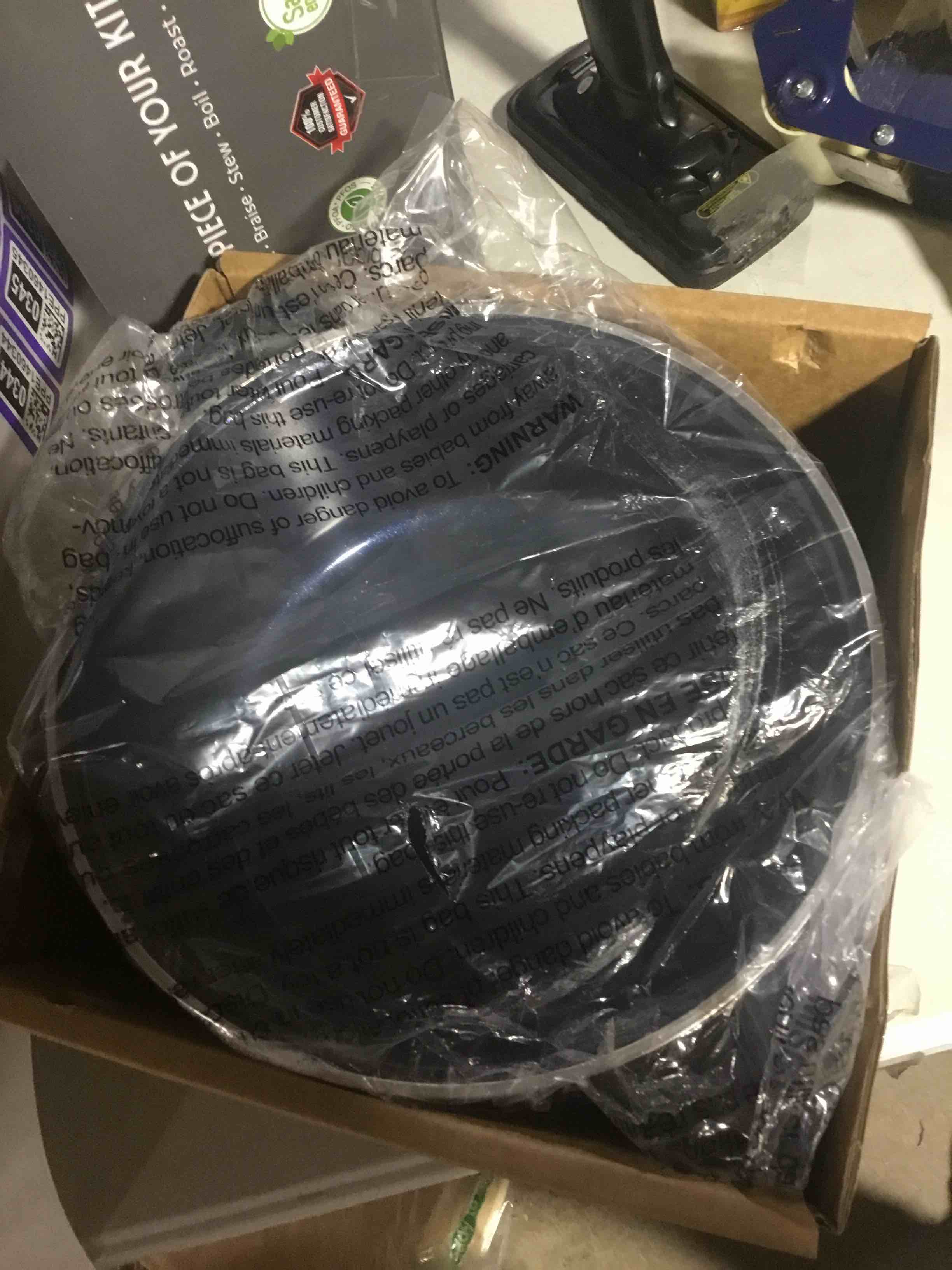 Condition photo showing As Is for GraniteStone Diamond 6.5-Quart Dutch oven (similar to stock photo)