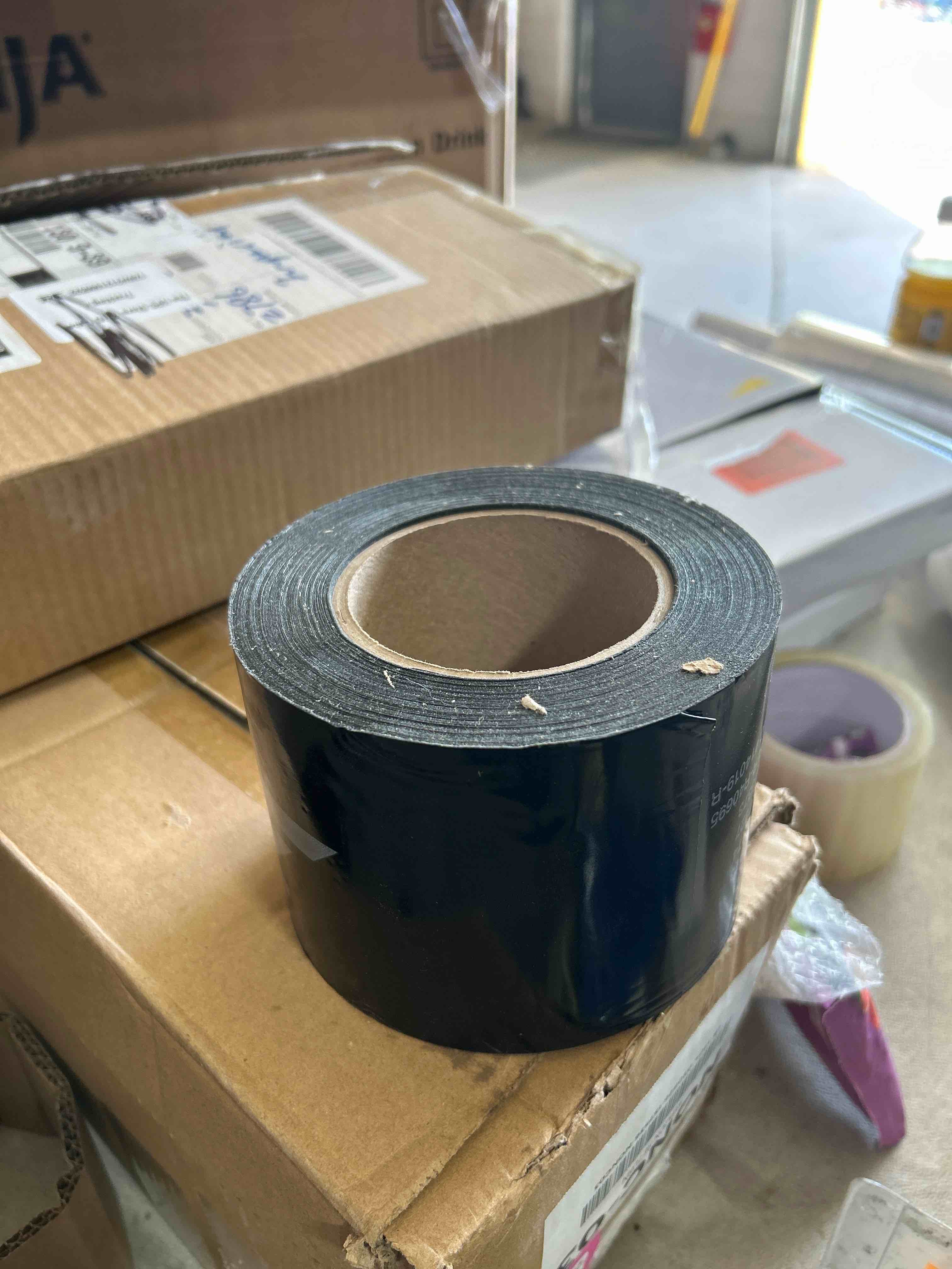 zip system huber flashing tape | 3.75 inches x 90 feet | self-adhesive flashing for doors-windows rough openings (3.75" x 90') 3.75" x 90' (1 roll )