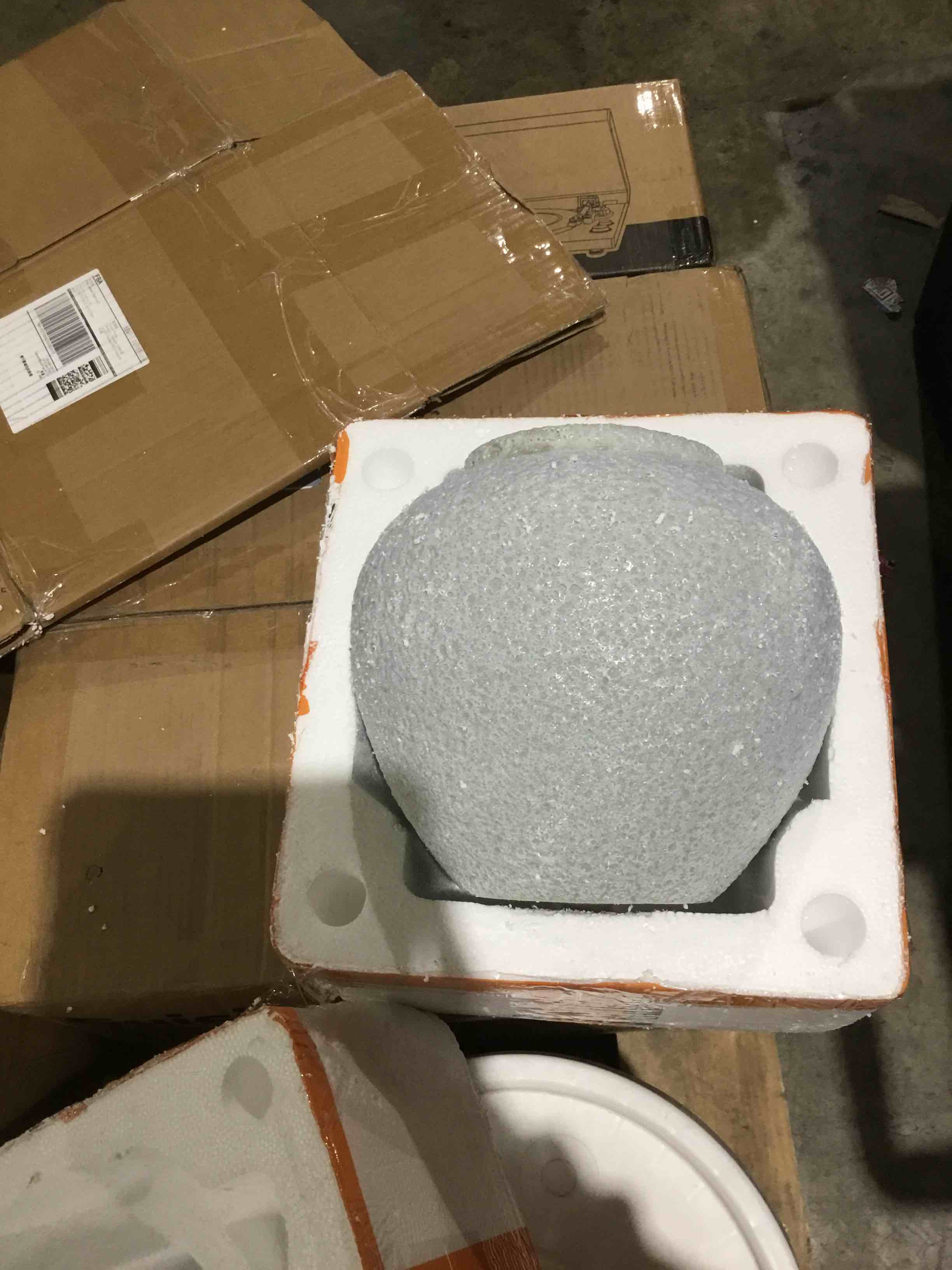 Condition photo showing New/Like New for  nihome 7.8" rustic ceramic vase with bubble texture, handmade clay flower vase with pad, vintage farmhouse boho decor centerpiece for living room, bedroom, shelf, mantel, entryway