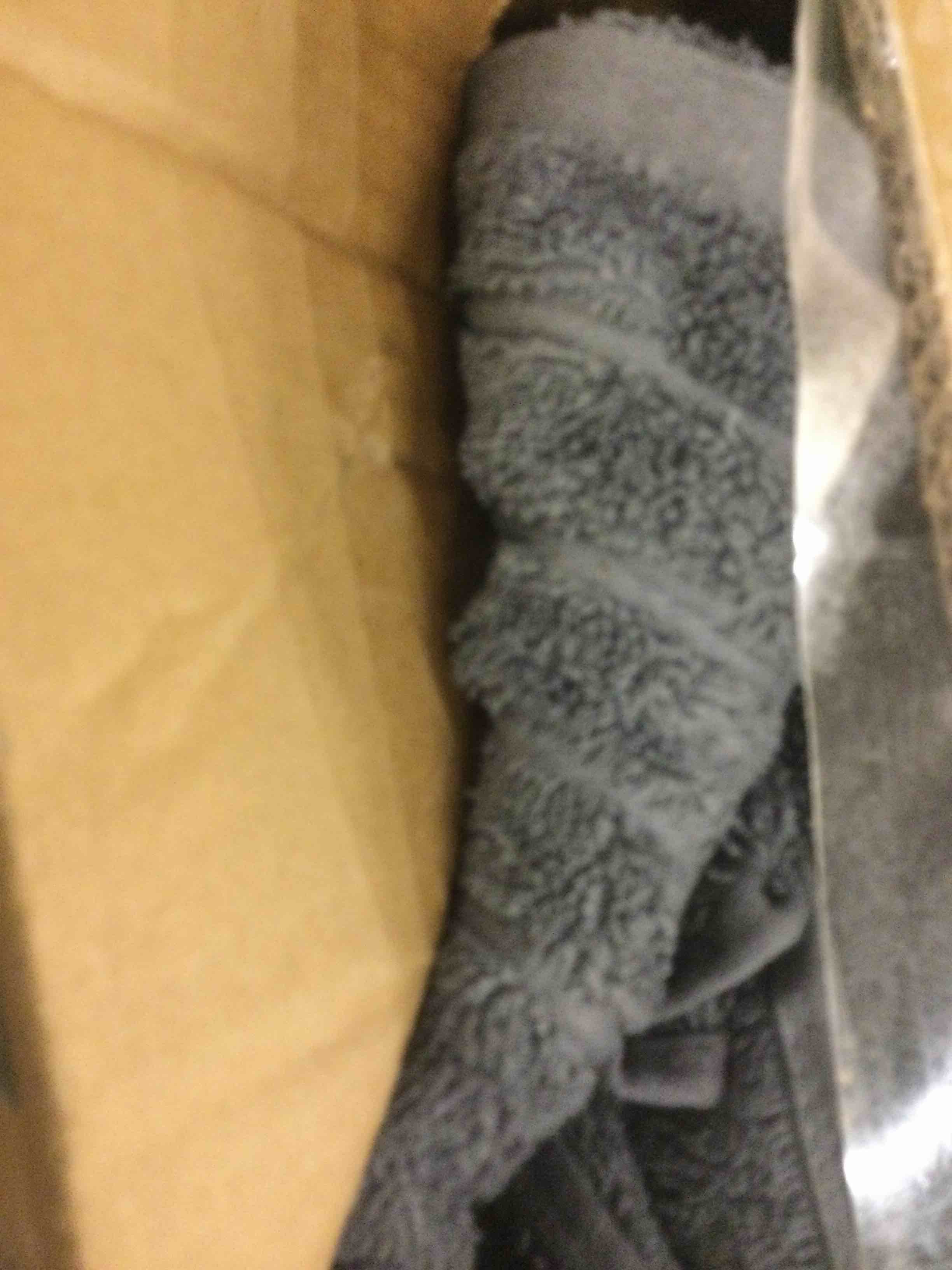 Condition photo showing As Is for Dark Gray Towel 