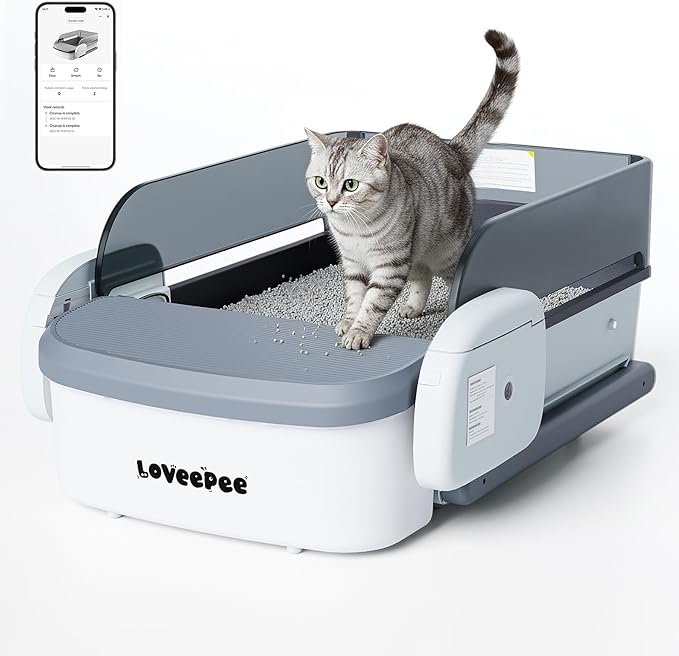 self cleaning litter box,fully open automatic litter box 
