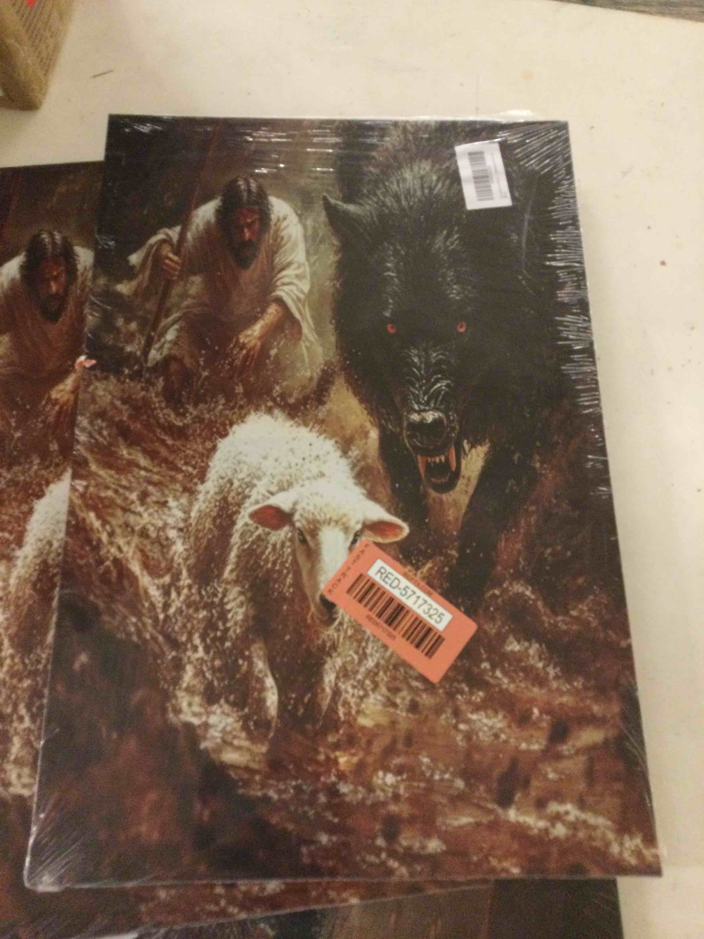 Condition photo showing New/Like New for jesus saves the lamb canvas