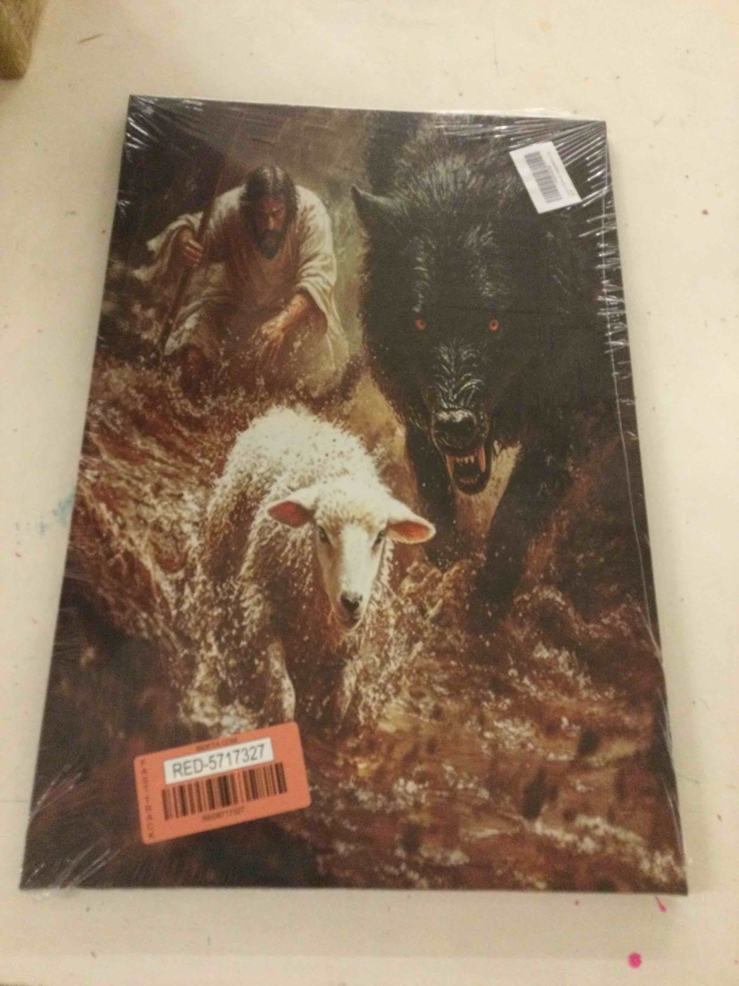 Condition photo showing New/Like New for jesus saves the lamb canvas 